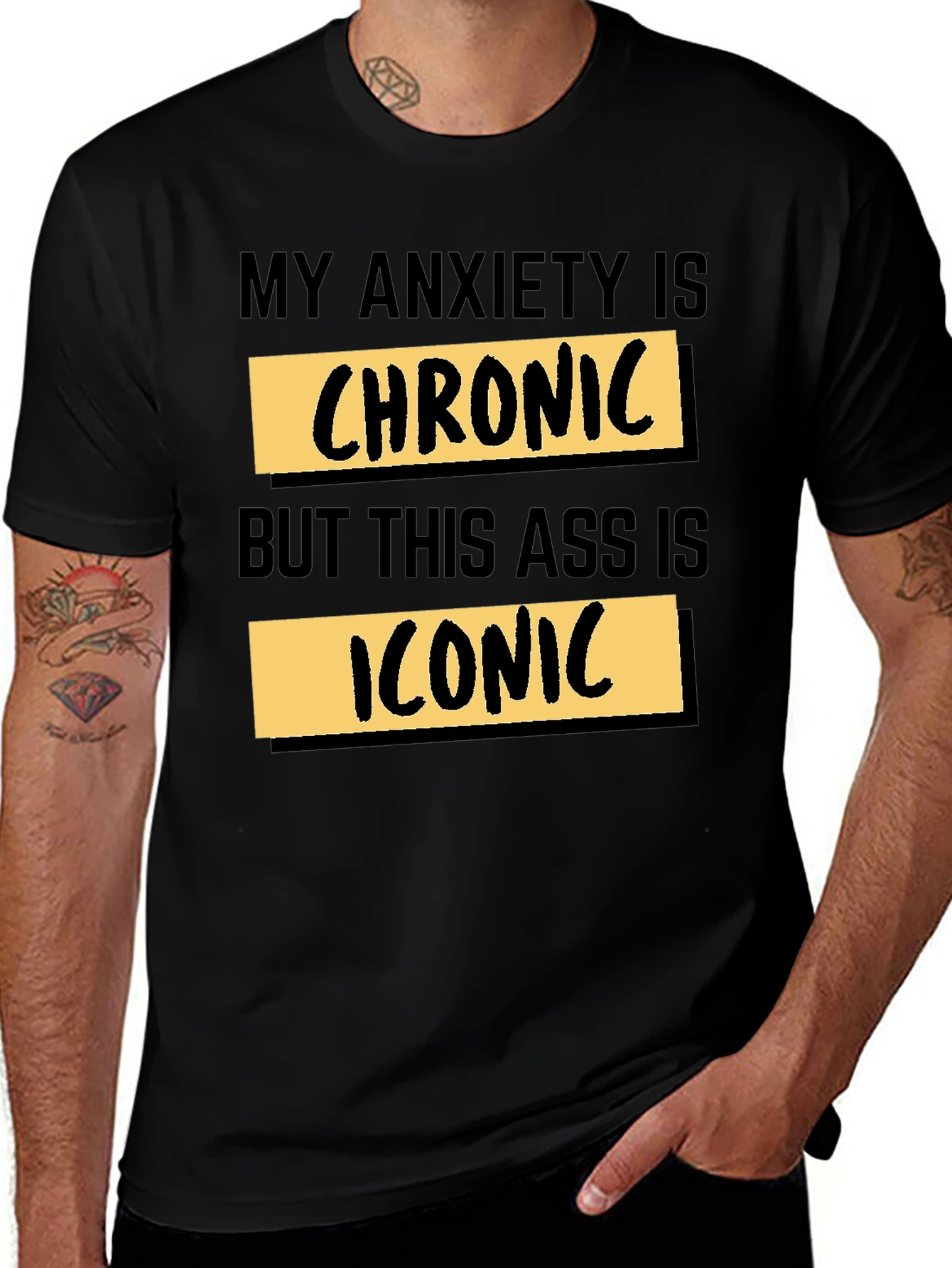 Variant 9 of My Anxiety is Chronic Graphic Tee