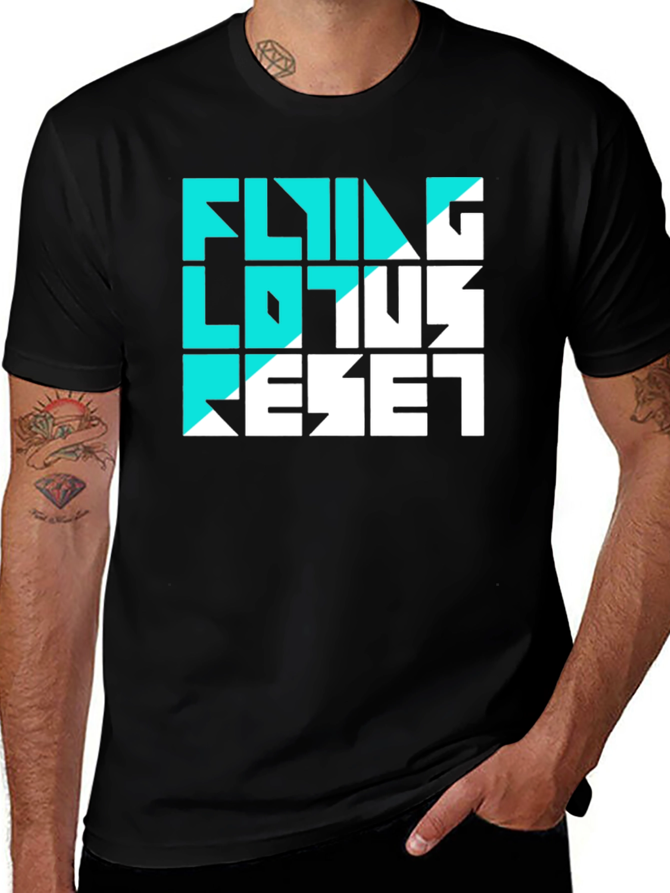 Variant 20 of Flying Lotus Reset Black T-Shirt