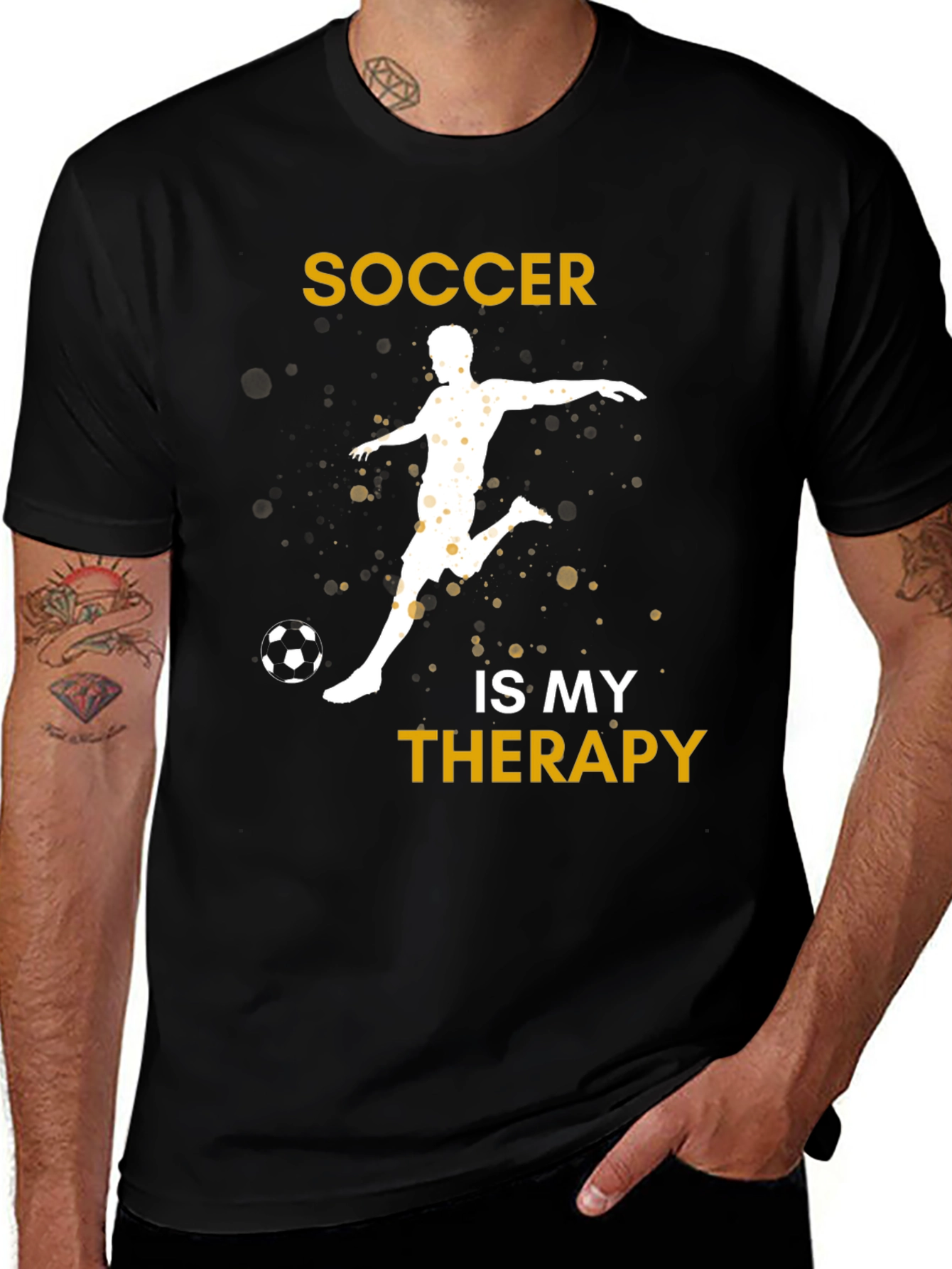 Variant 9 of Soccer Is My Therapy Graphic T-Shirt