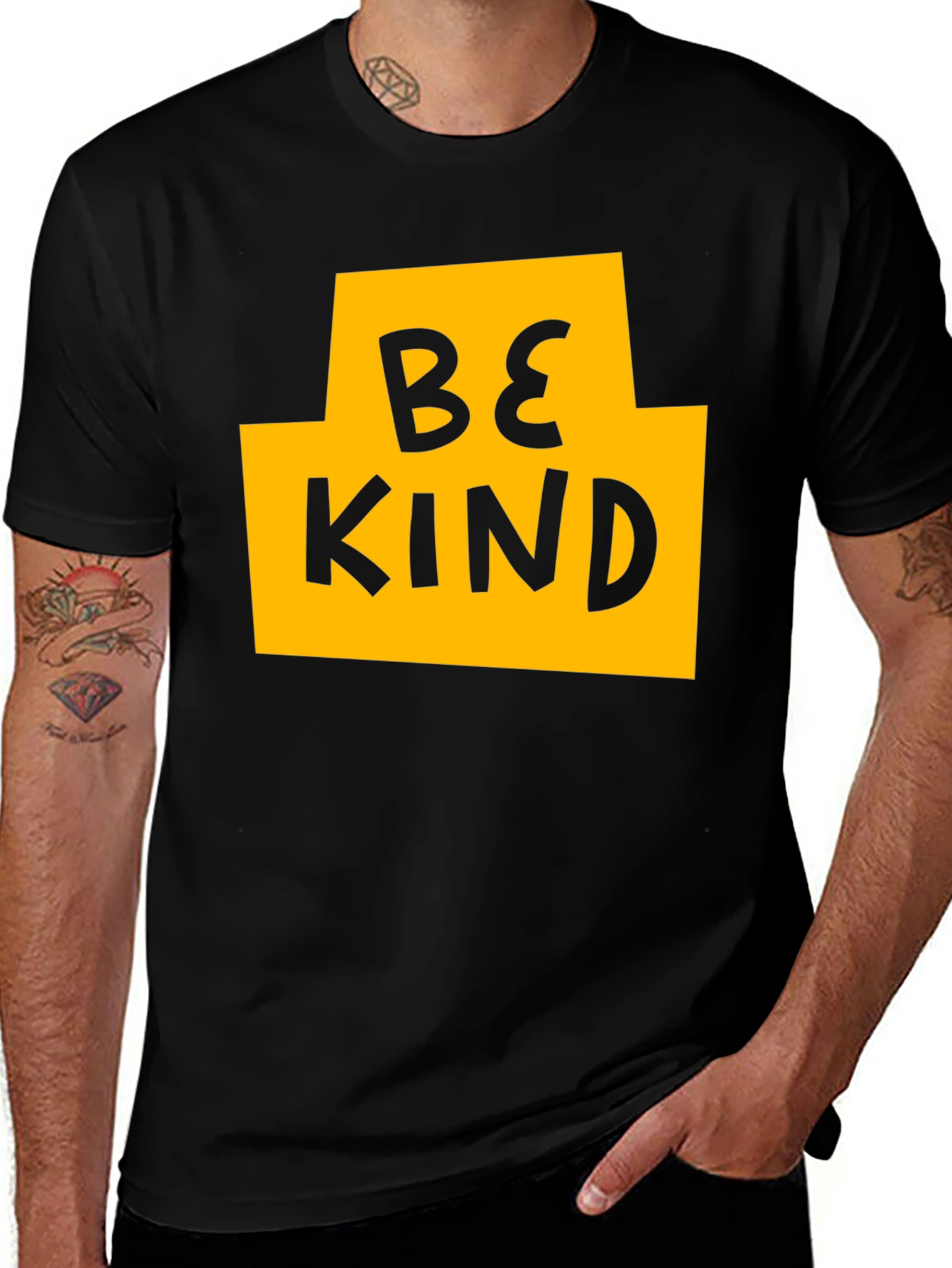 Be Kind Graphic T-Shirt - Black Casual Tee