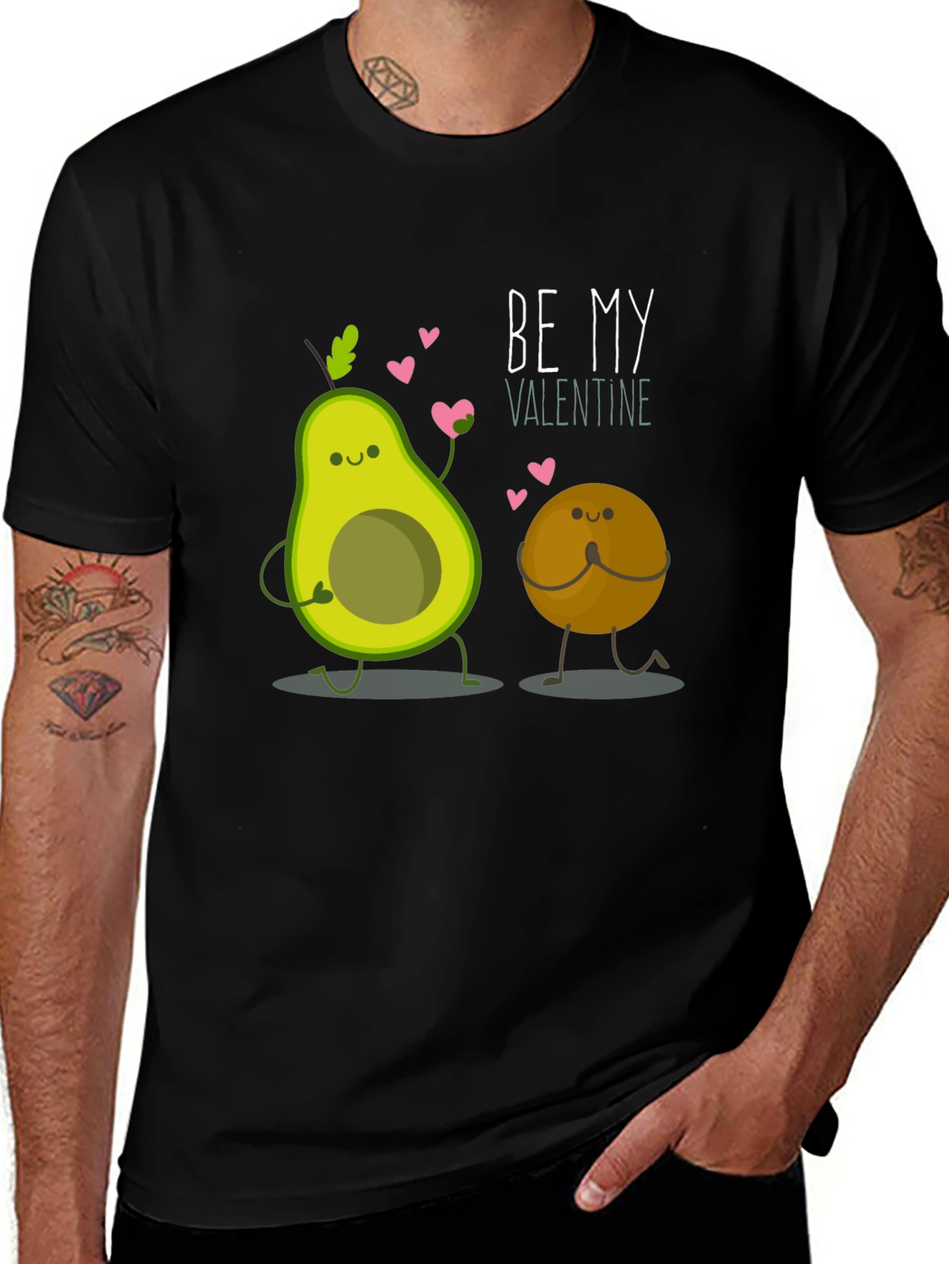Variant 29 of Avocado Valentine's Day Graphic T-Shirt