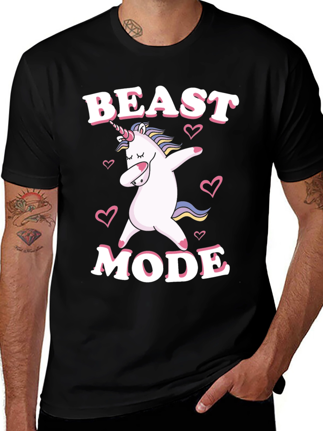 Beast Mode Unicorn Dab T-Shirt