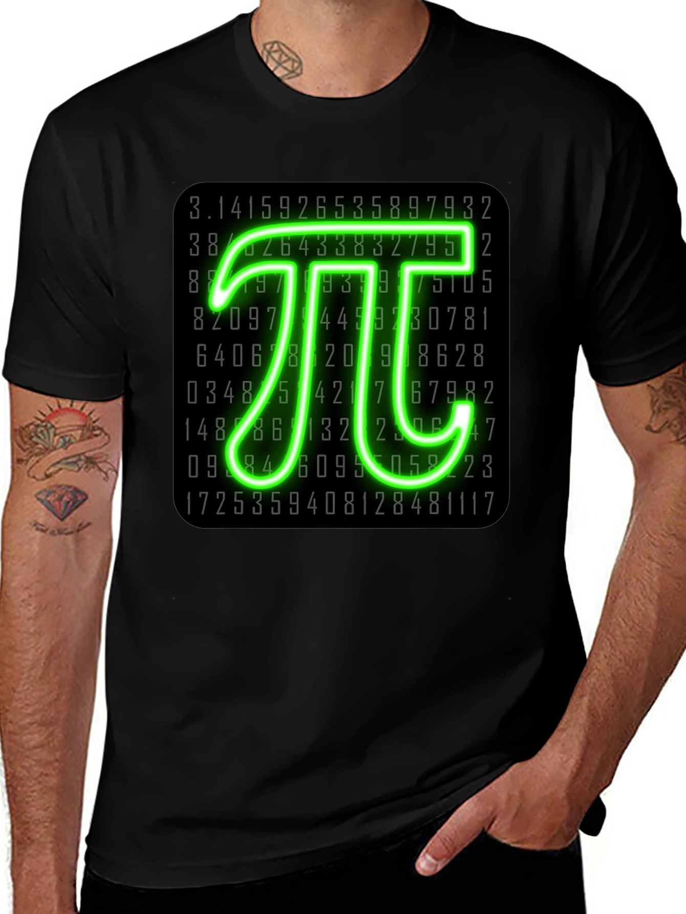 Pi Symbol T-Shirt - Number Nerd Graphic Tee