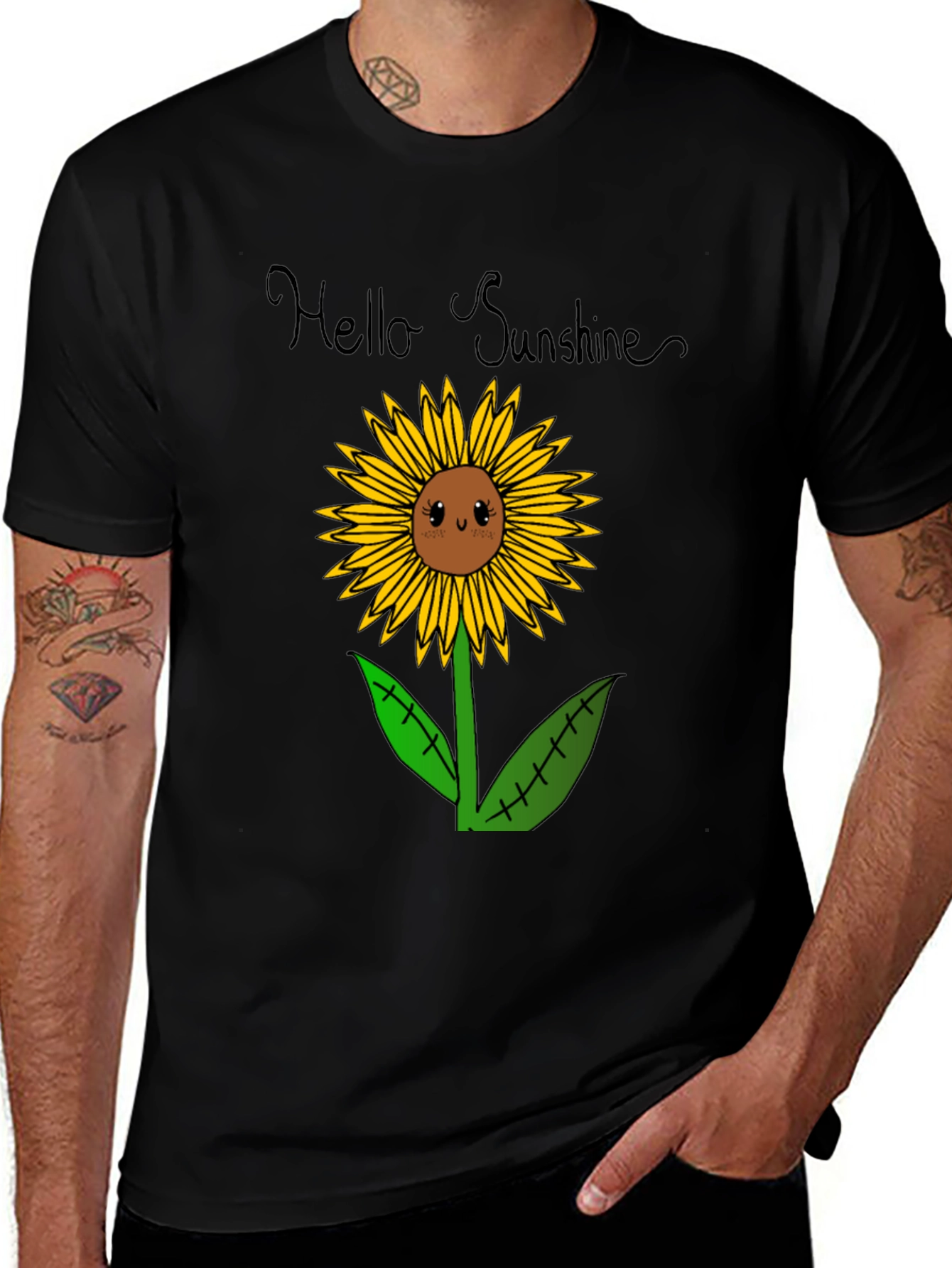 Variant 2 of Hello Sunshine Sunflower Graphic Tee