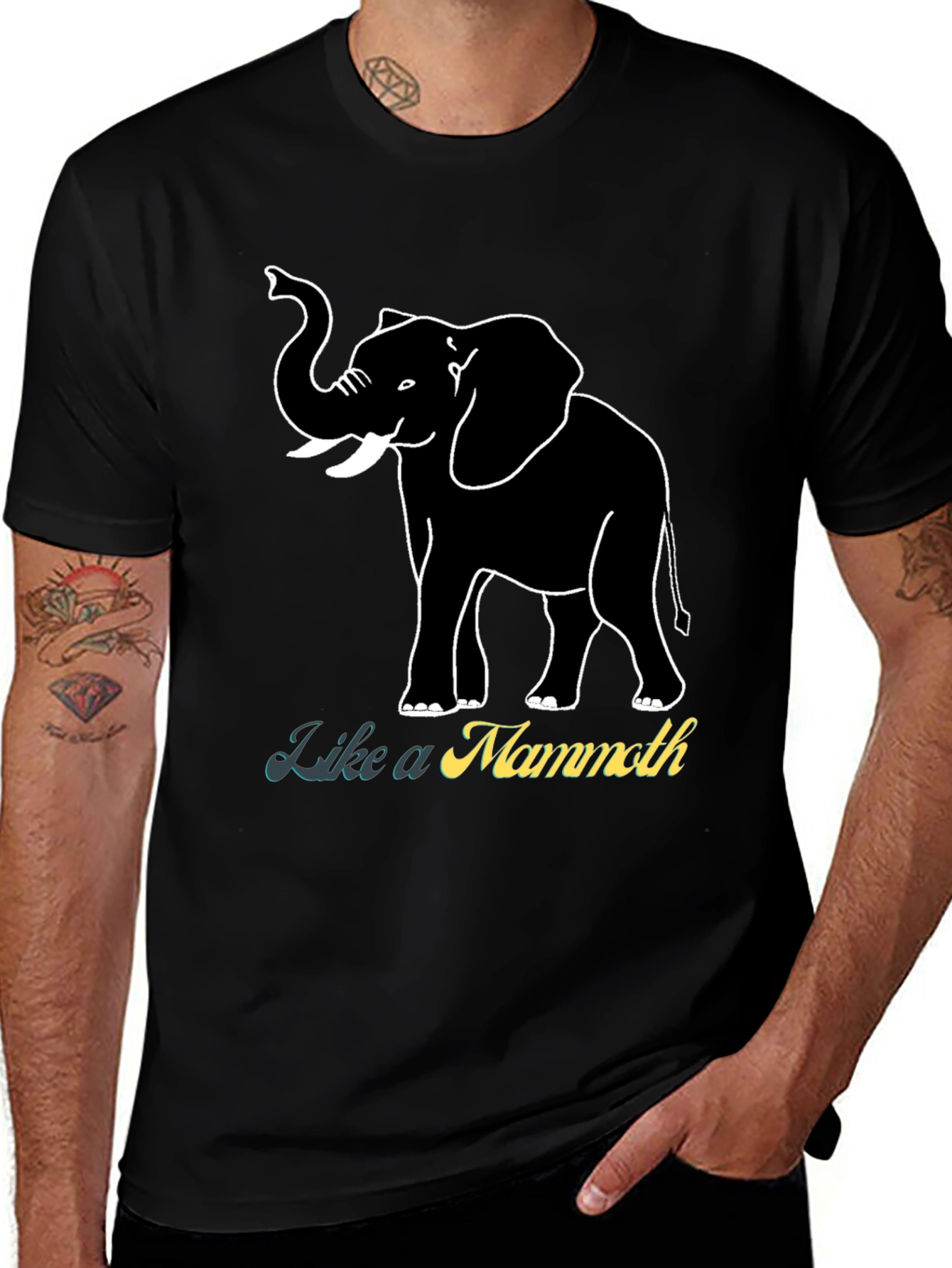 Variant 20 of Like a Mammoth T-Shirt - Black