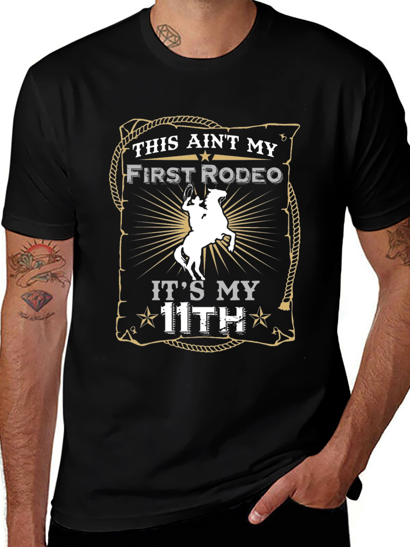 Variant 25 of Funny Rodeo T-Shirt - This Ain't My First Rodeo