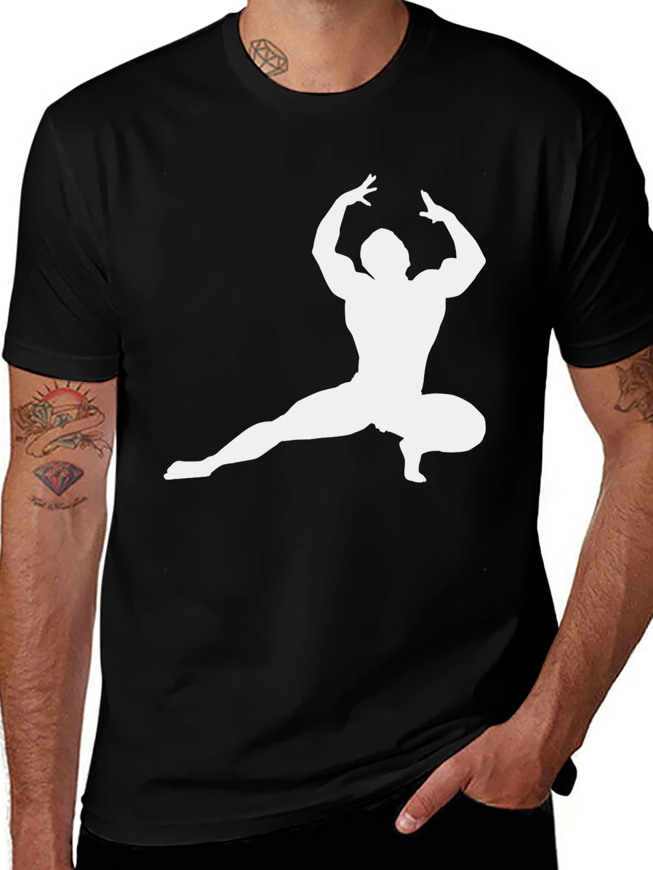 Variant 8 of Martial Arts Pose Graphic T-Shirt