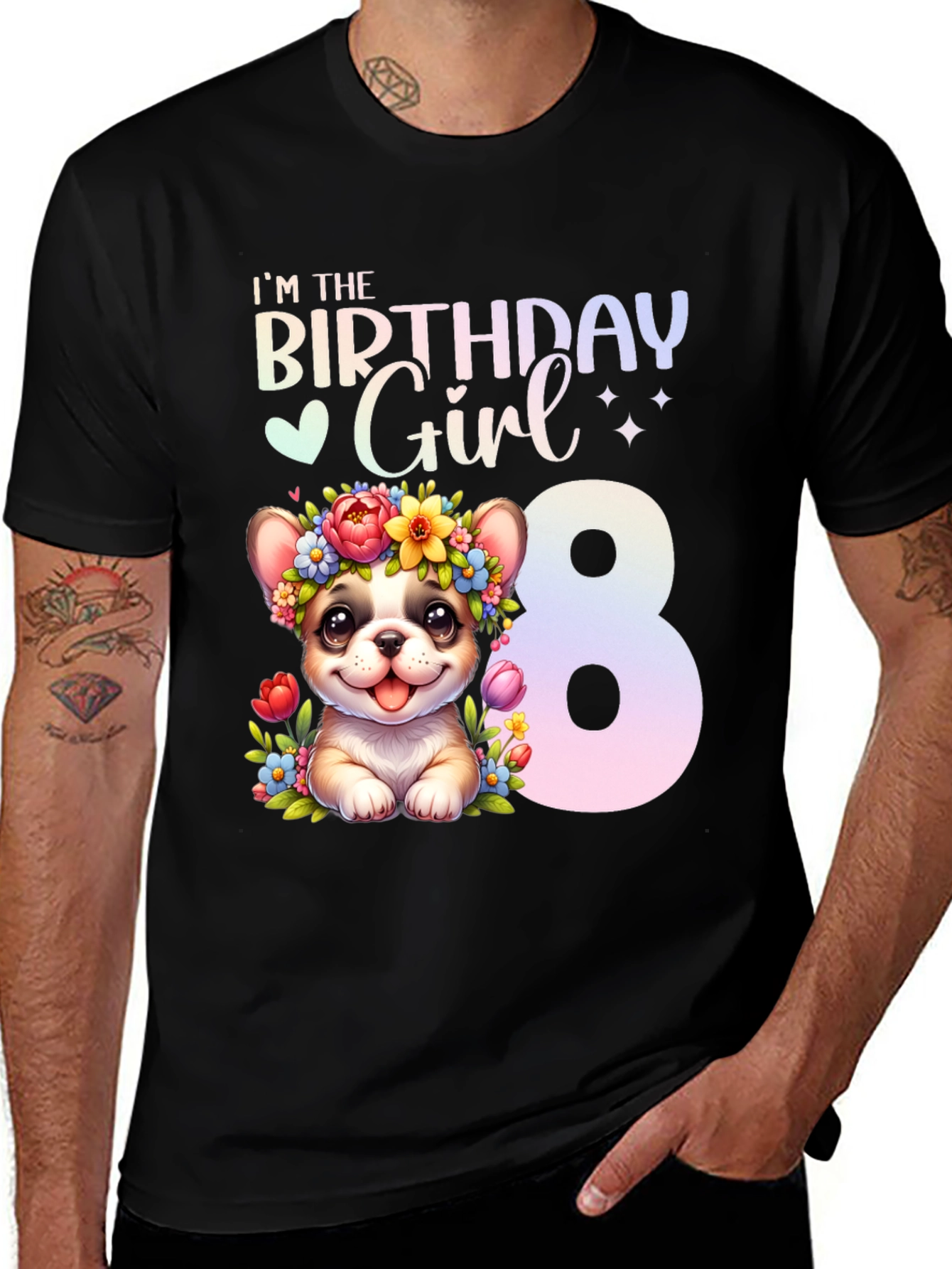 Variant 14 of Birthday Girl 8 T-Shirt