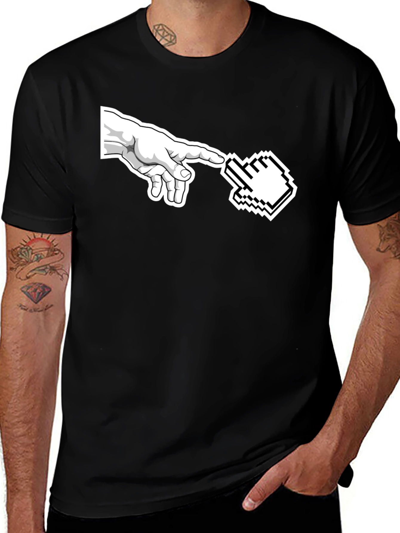 Creation of Adam Mouse Pointer T-Shirt