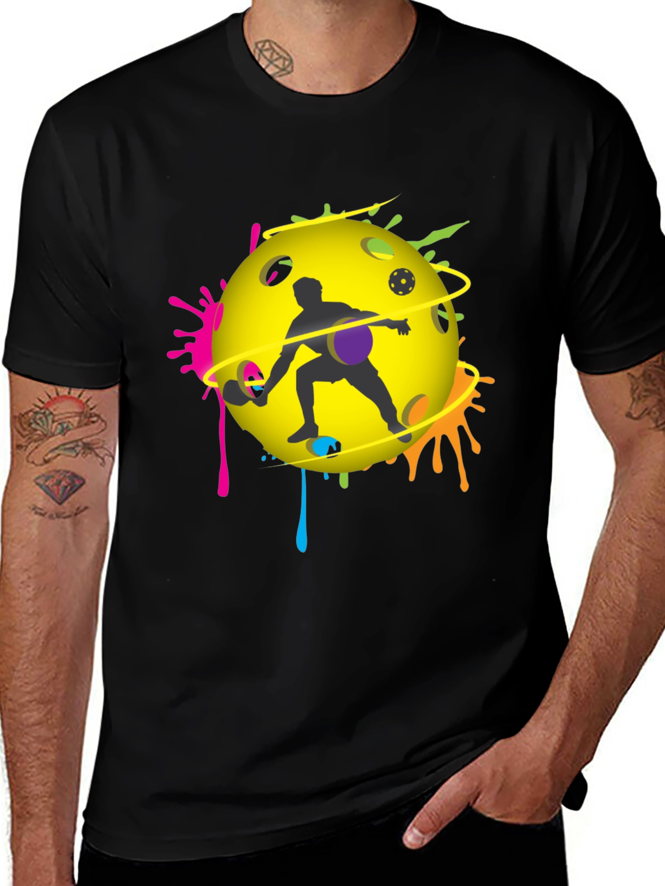 Variant 25 of Pickleball Player Graphic T-Shirt - Unique Design