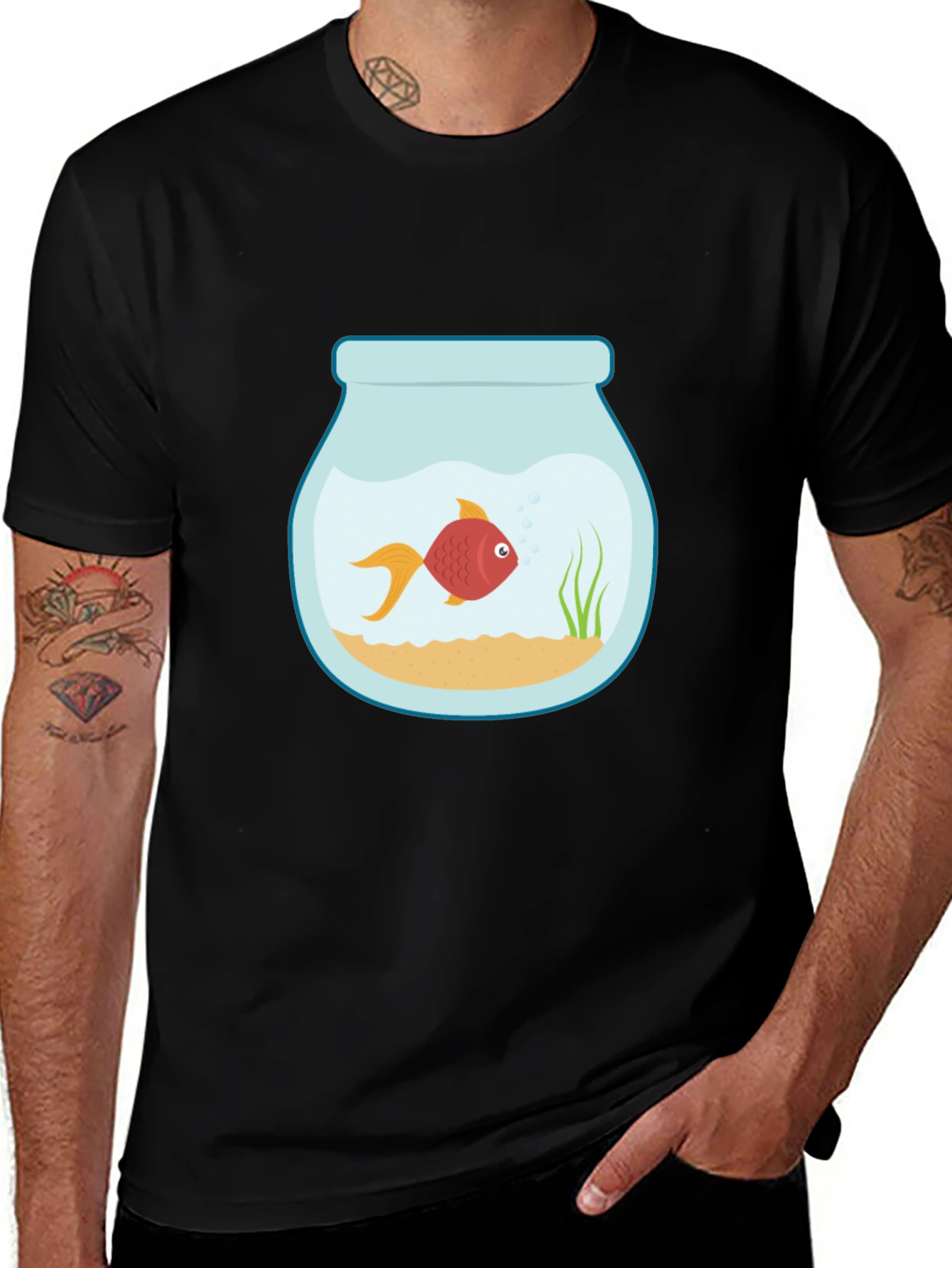 Variant 28 of Fishbowl Graphic Tee - Unique Design