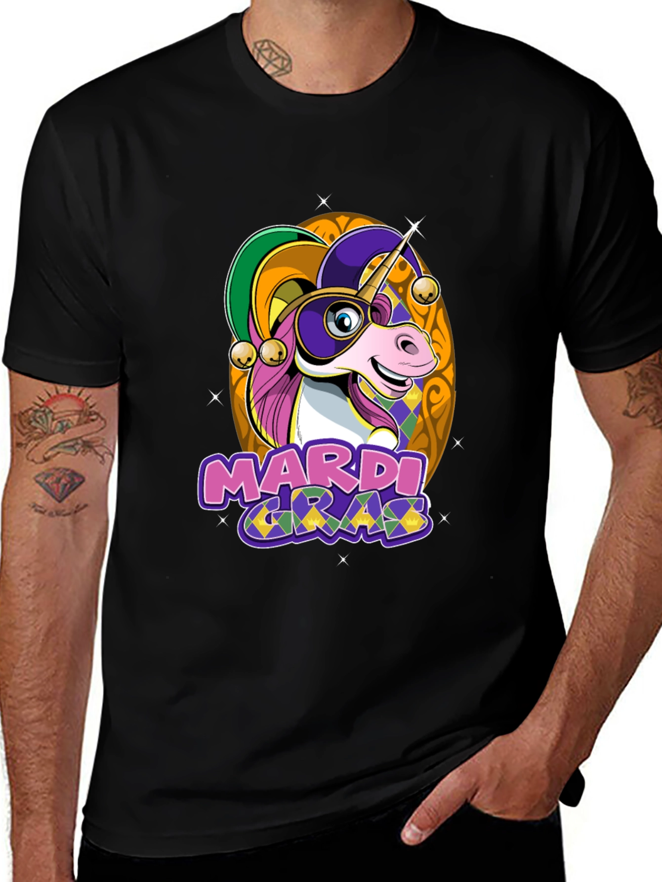 Mardi Gras Unicorn T-Shirt