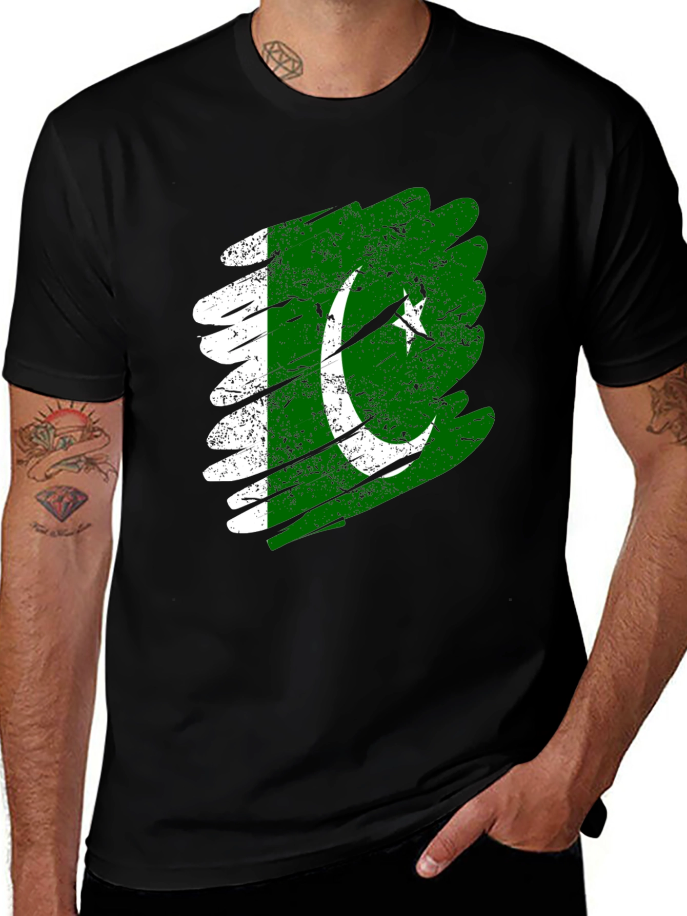 Variant 22 of Pakistan Flag Graphic T-Shirt - Patriotic Style