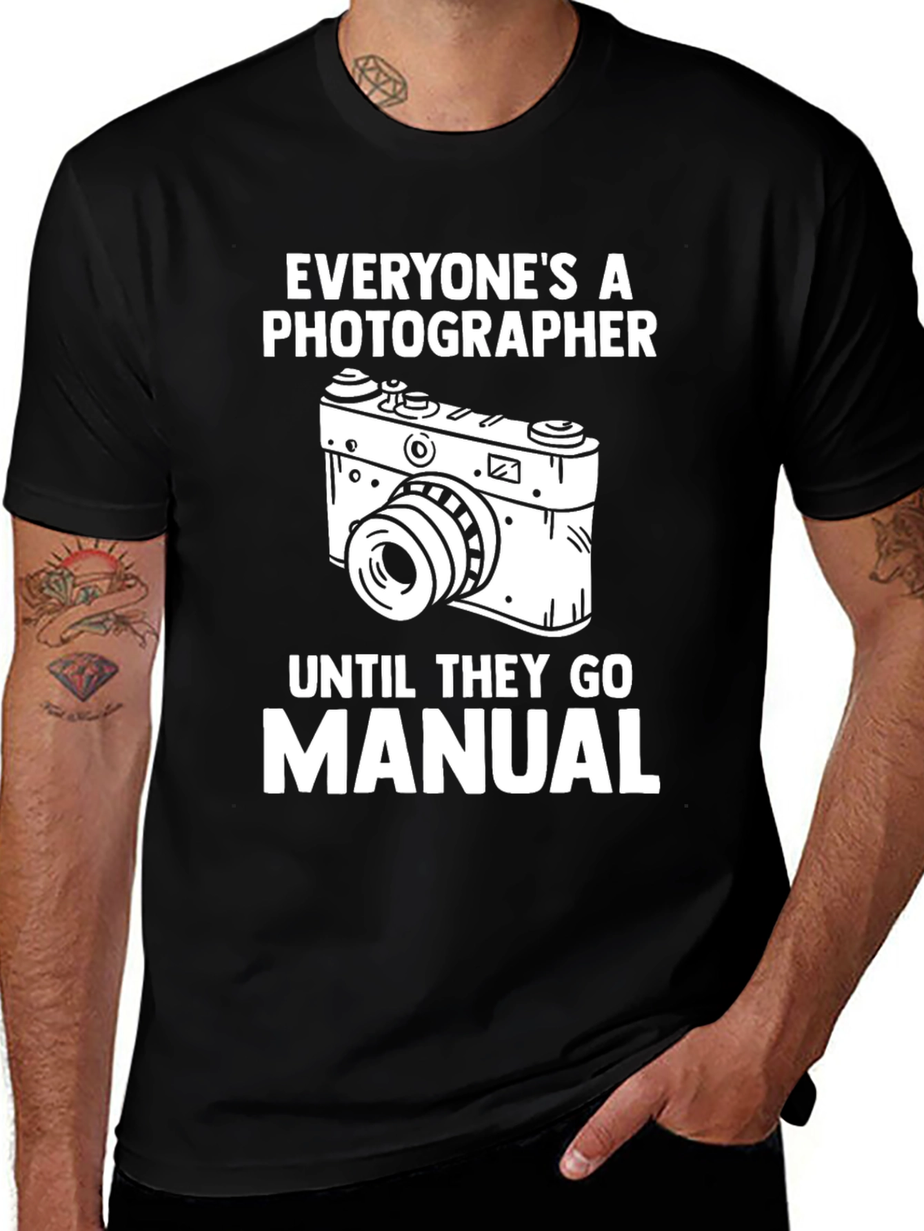 Photographer Manual T-Shirt - Camera Graphic Tee