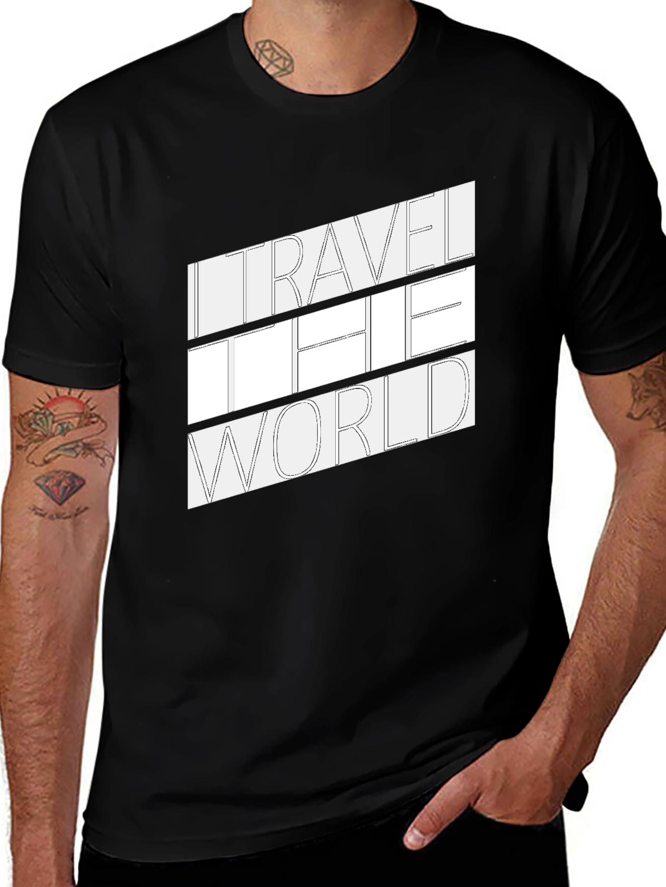 Variant 23 of Travel the World Graphic Tee - Stylish Adventure T-Shirt