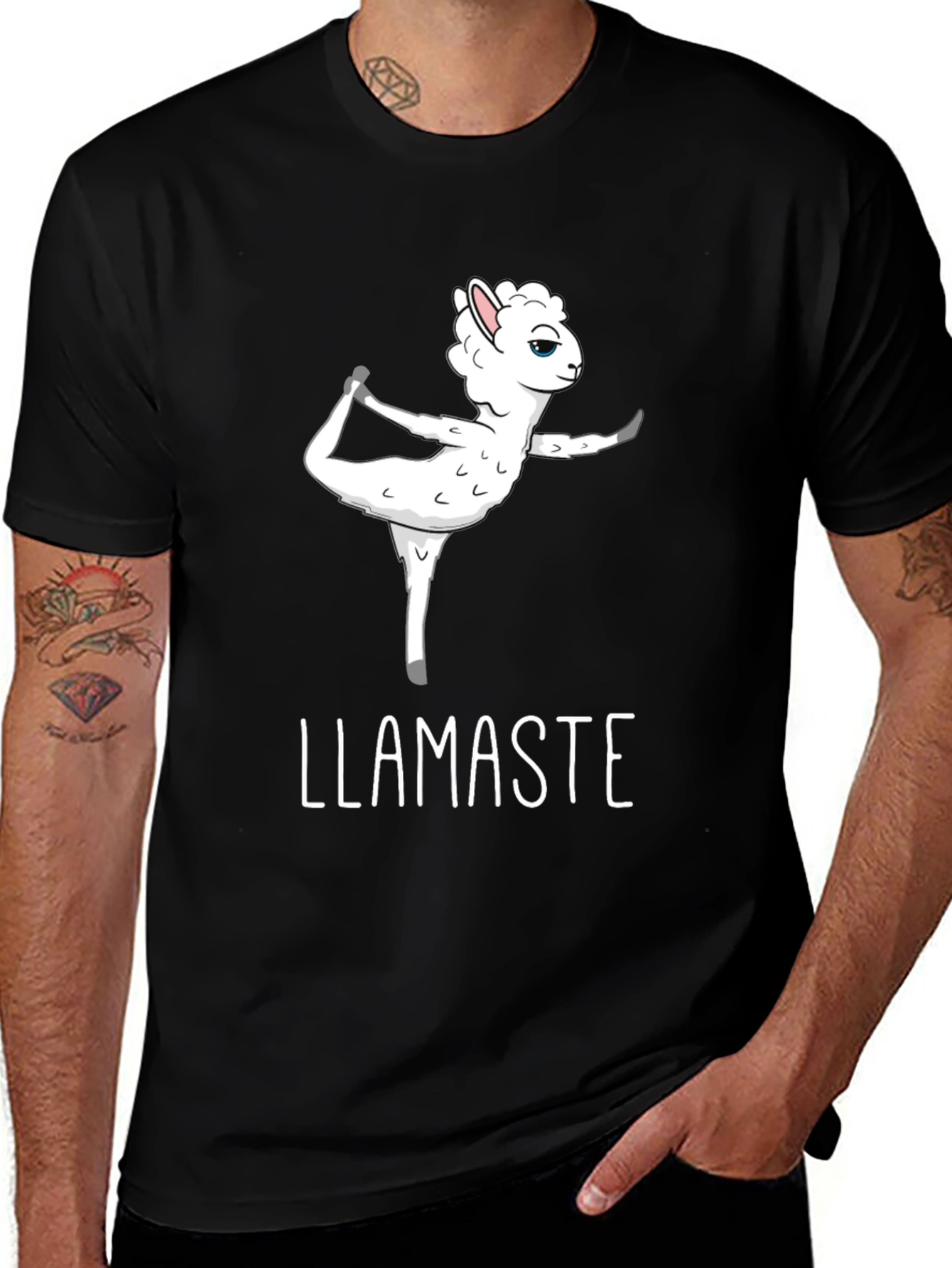 Variant 15 of Llamaste Yoga Funny T-Shirt