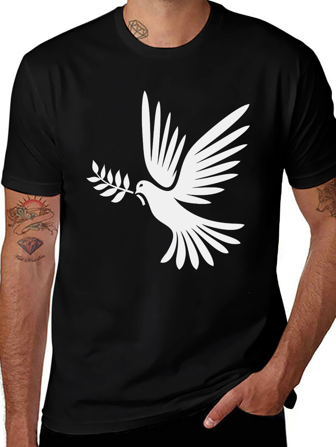 Variant 10 of Peace Dove T-Shirt - Symbolic Graphic Tee