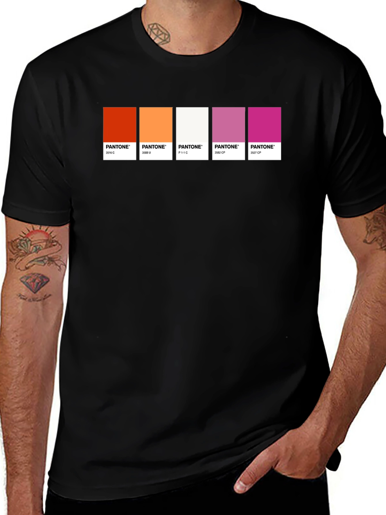 Variant 28 of Lesbian Pride Pantone T-Shirt - LGBTQ+ Tee
