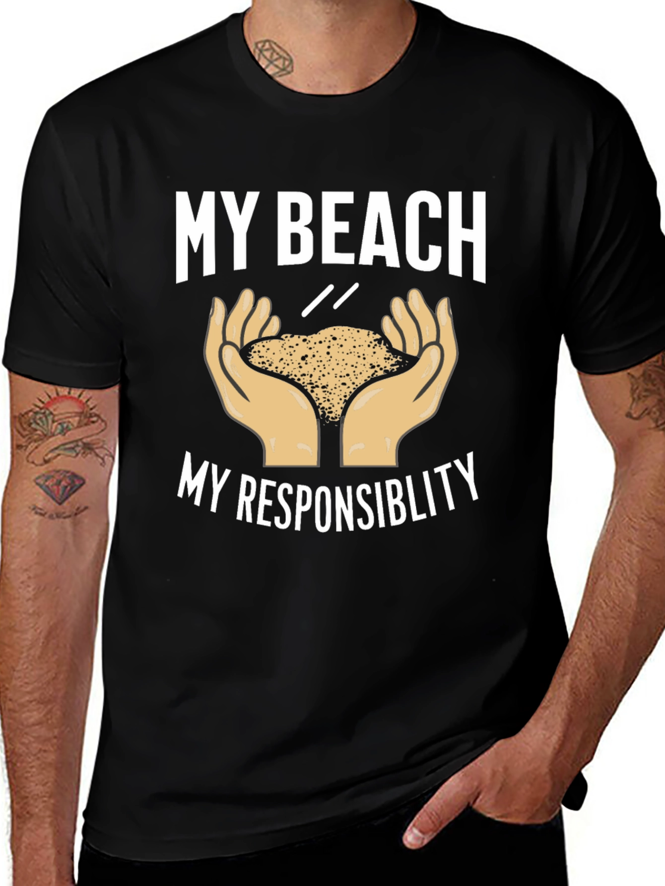 Variant 27 of My Beach My Responsibility Graphic Tee