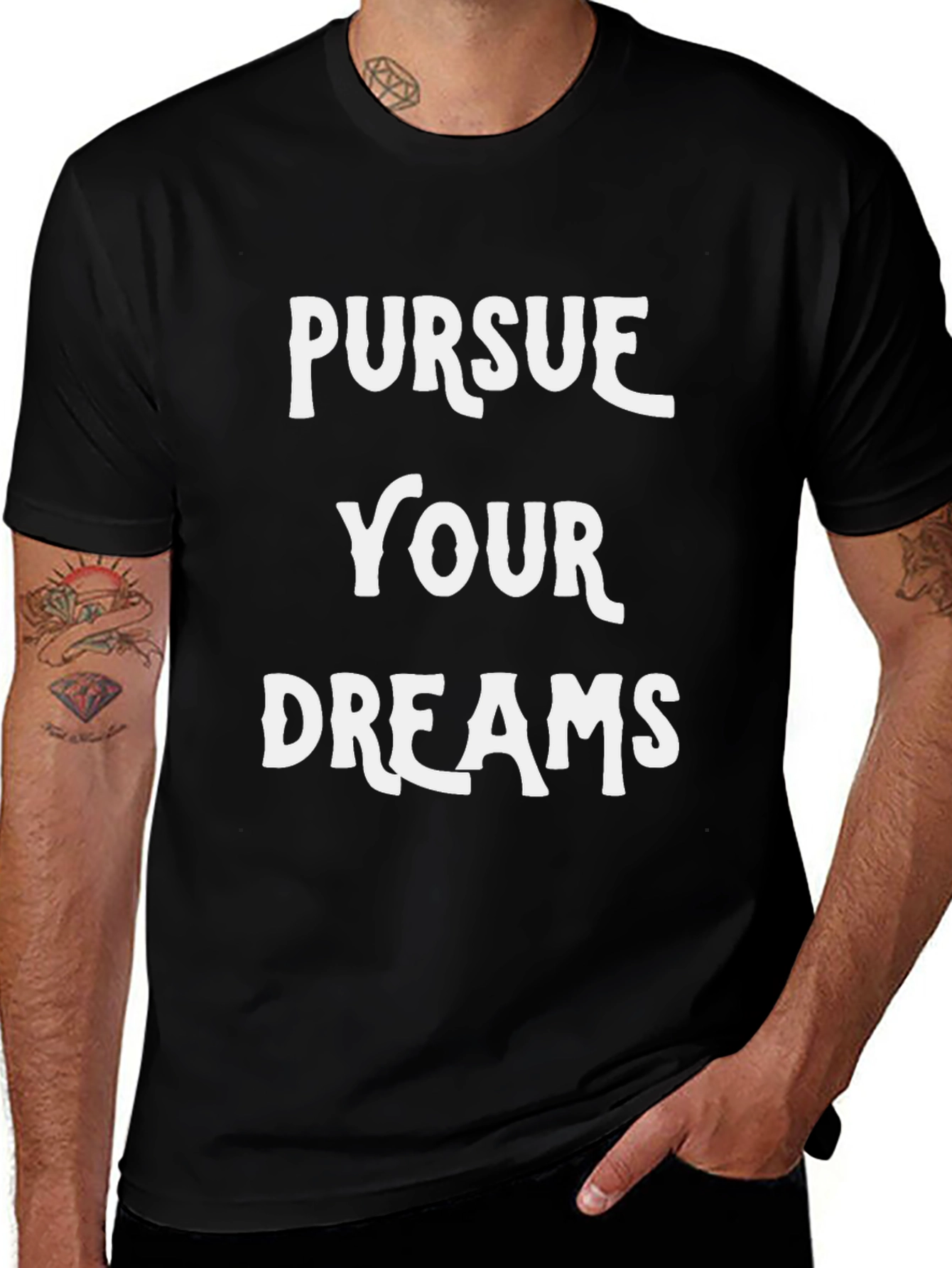 Variant 20 of Pursue Your Dreams Graphic T-Shirt - Motivational Tee
