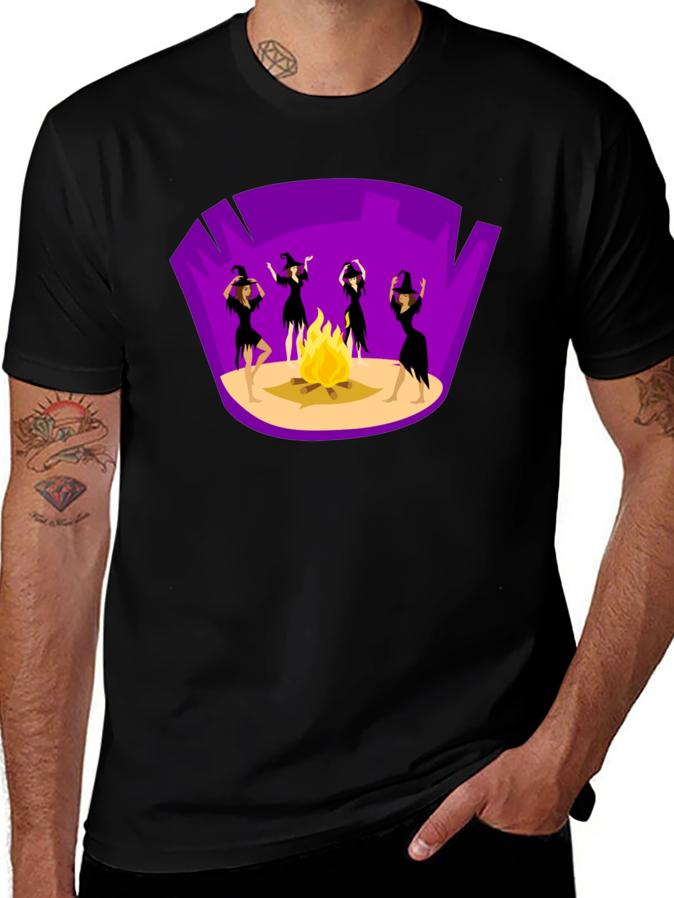 Witches' Bonfire Graphic Tee