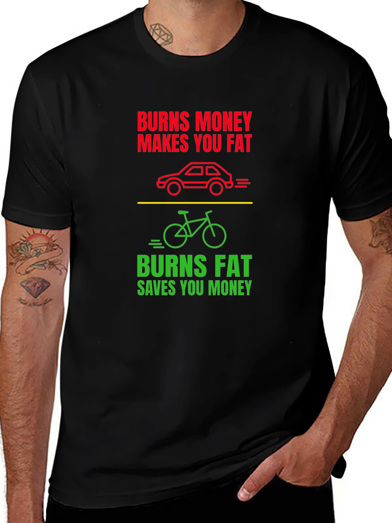Variant 8 of Burns Money Makes You Fat T-Shirt