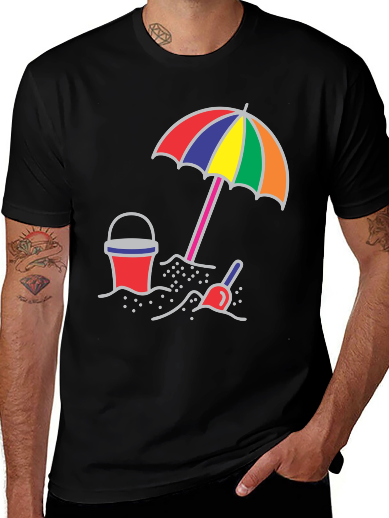 Variant 3 of Beach Day Graphic T-Shirt - Summer Fun