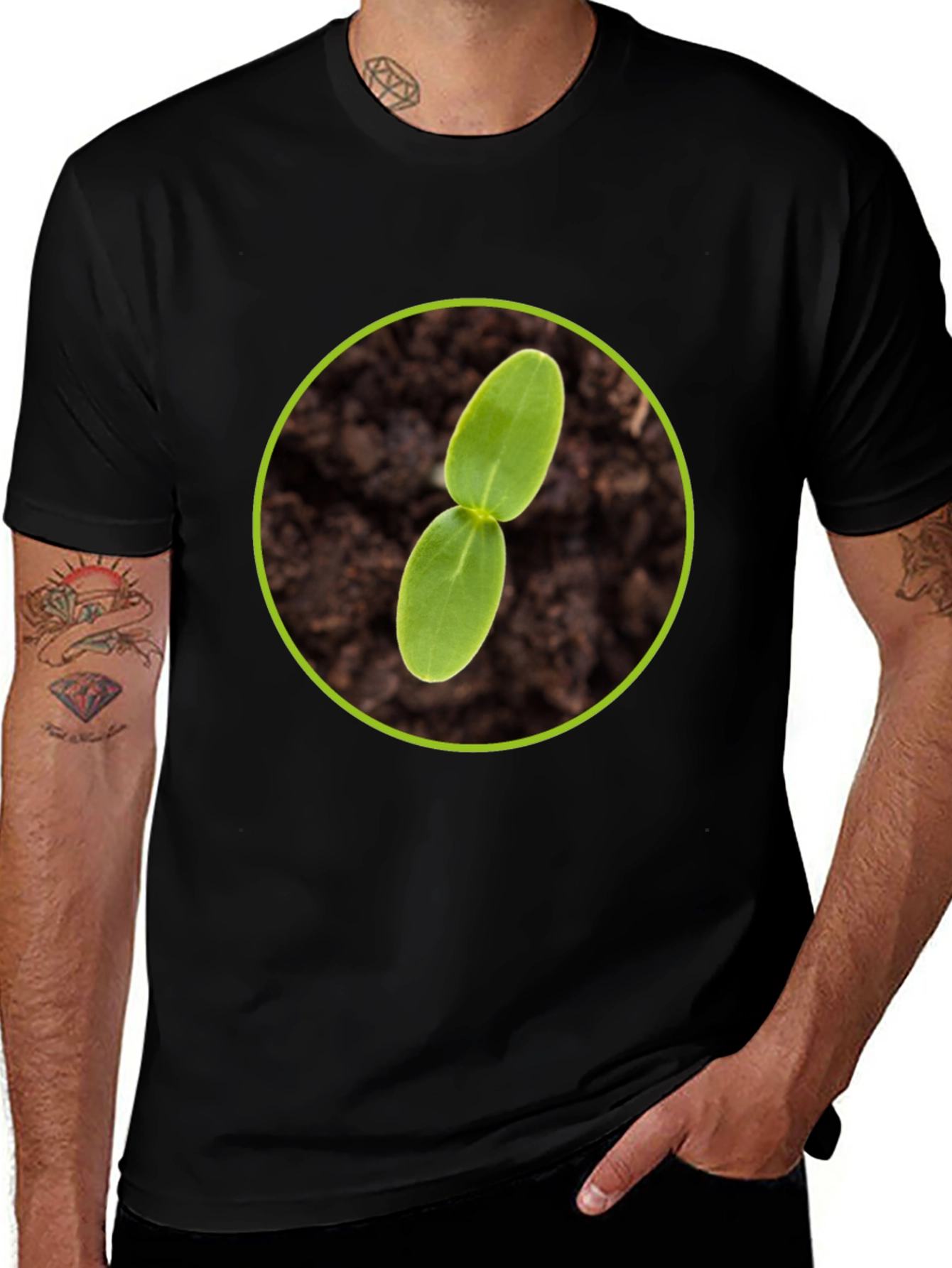 Variant 17 of Sprout Graphic Tee - Nature Inspired Design