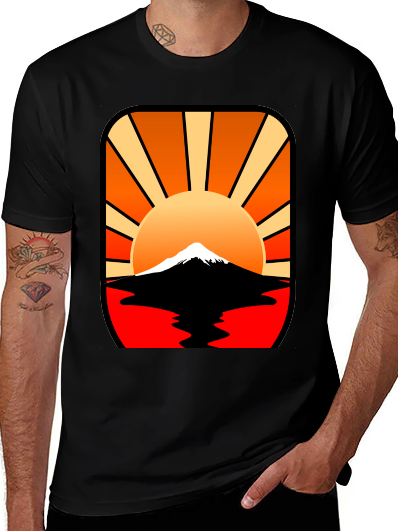 Variant 26 of Sunset Mountain Graphic Tee