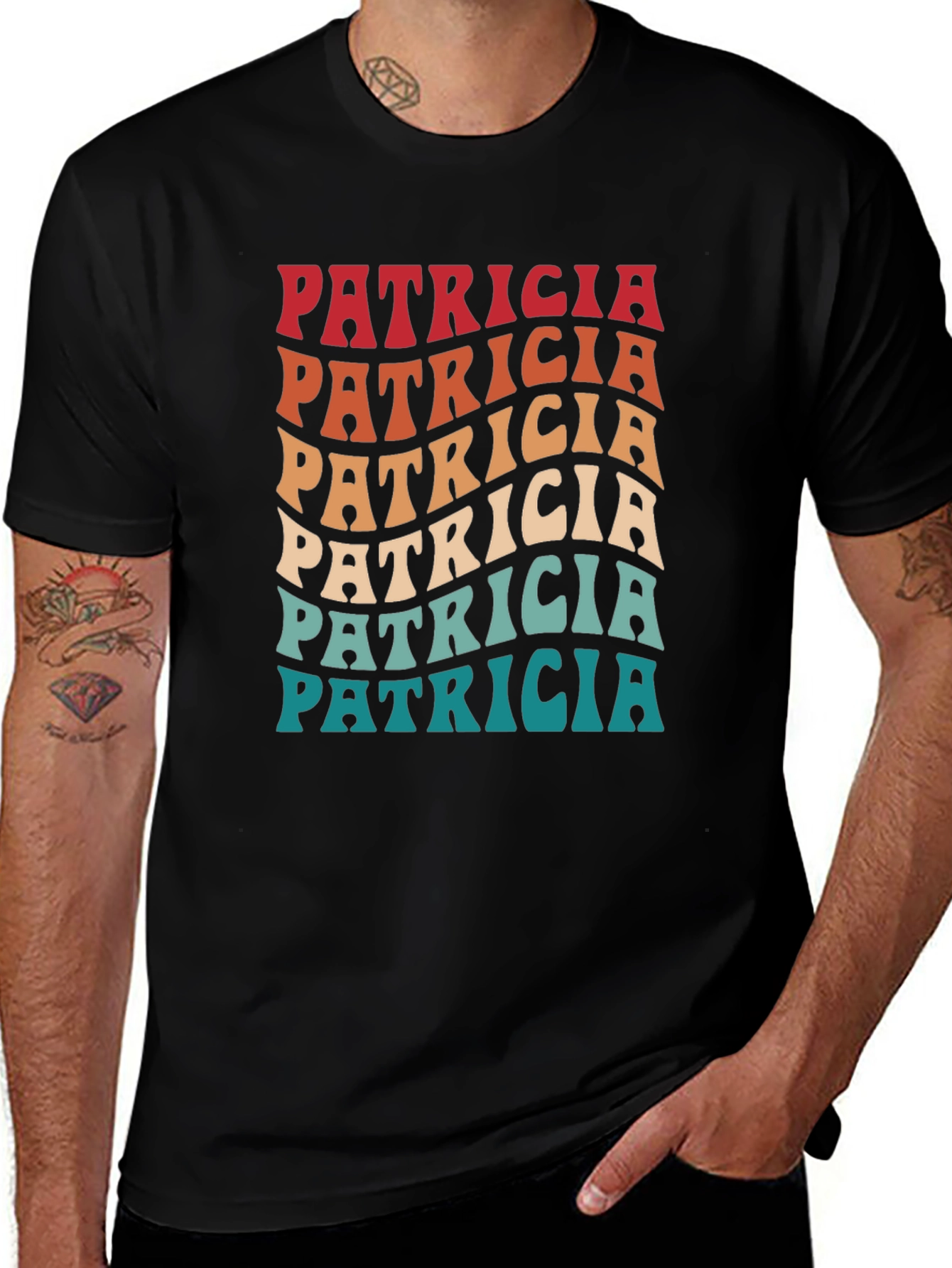 Retro Patricia Personalized Name T-Shirt