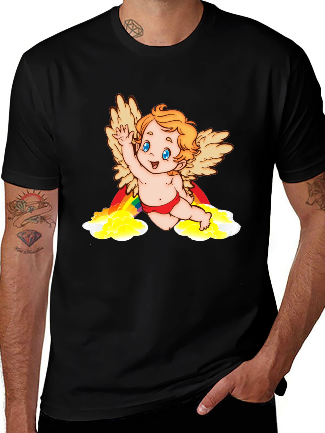 Variant 13 of Cupid Rainbow Graphic Tee