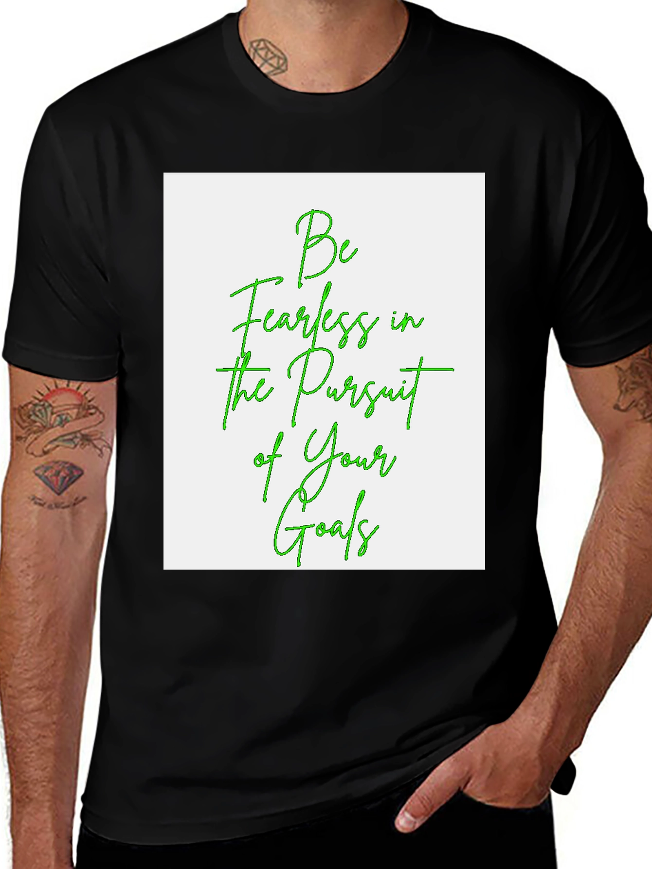 Variant 15 of Fearless Goals Graphic Tee - Black