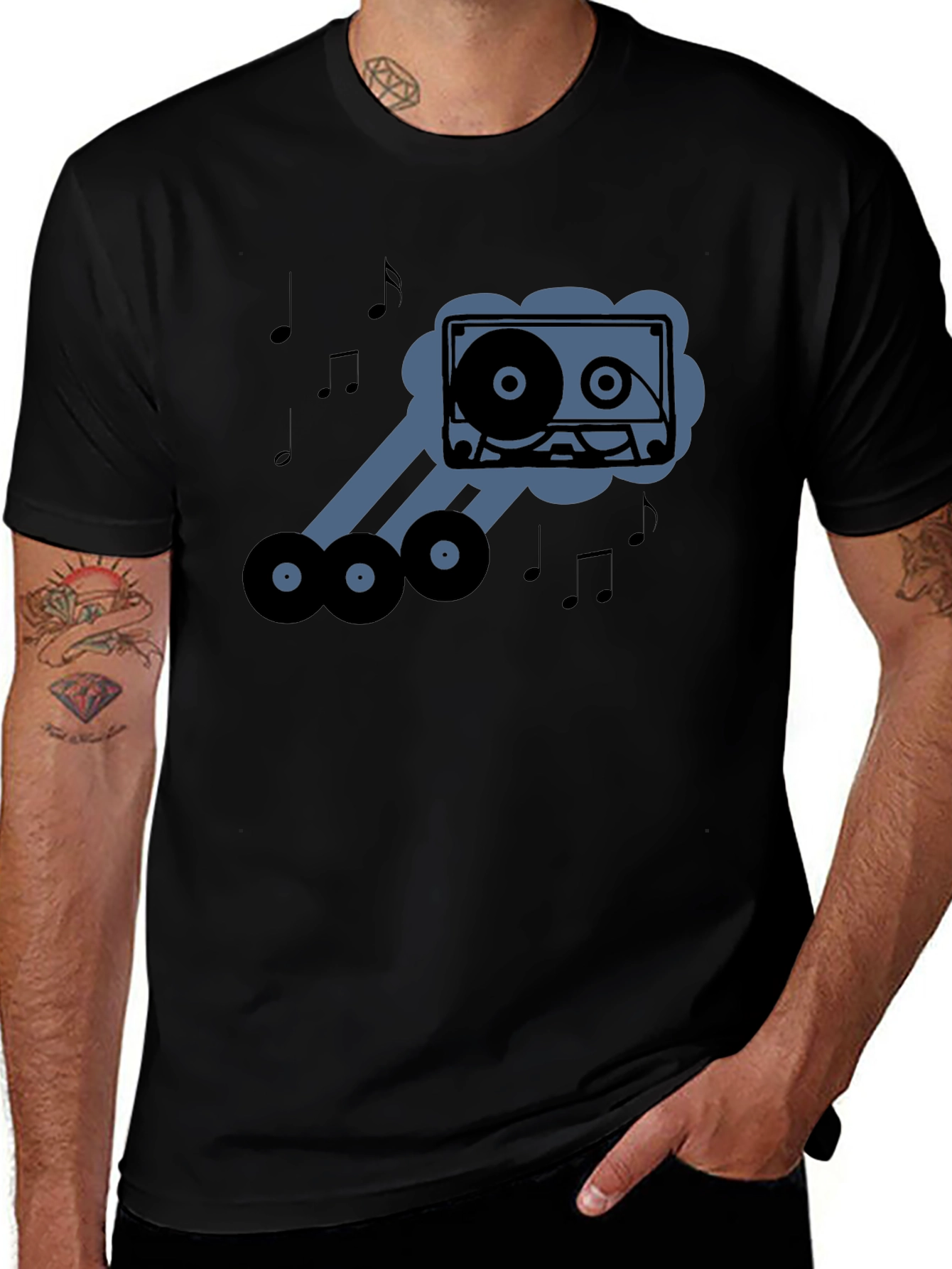 Variant 5 of Retro Cassette Music T-Shirt