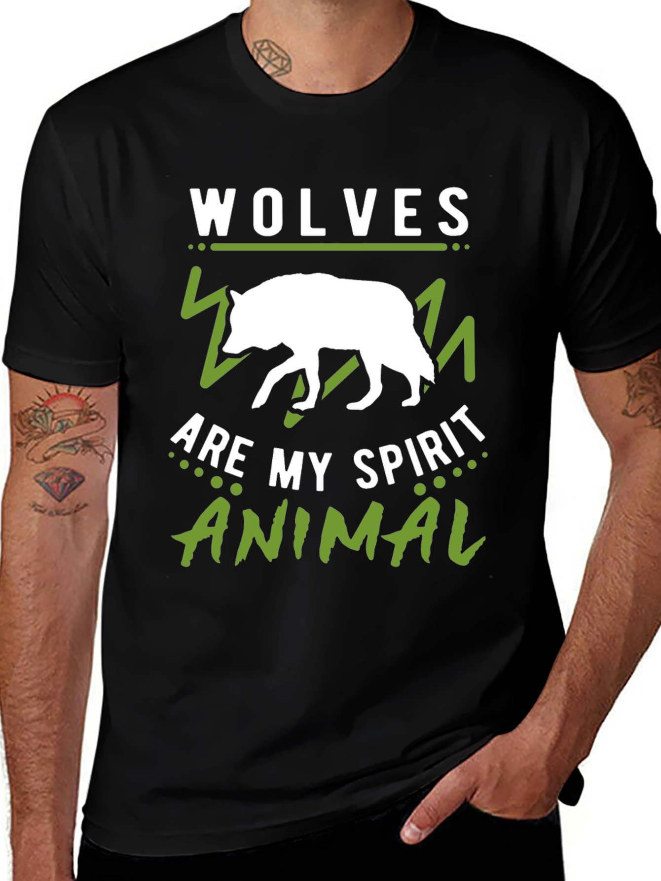 Variant 26 of Wolves Are My Spirit Animal Graphic Tee