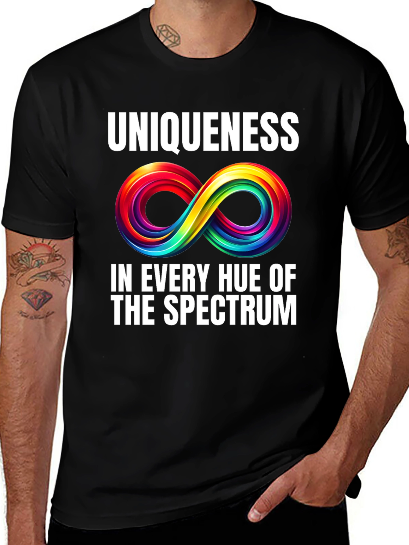 Variant 26 of Uniqueness Spectrum T-Shirt - Autism Awareness