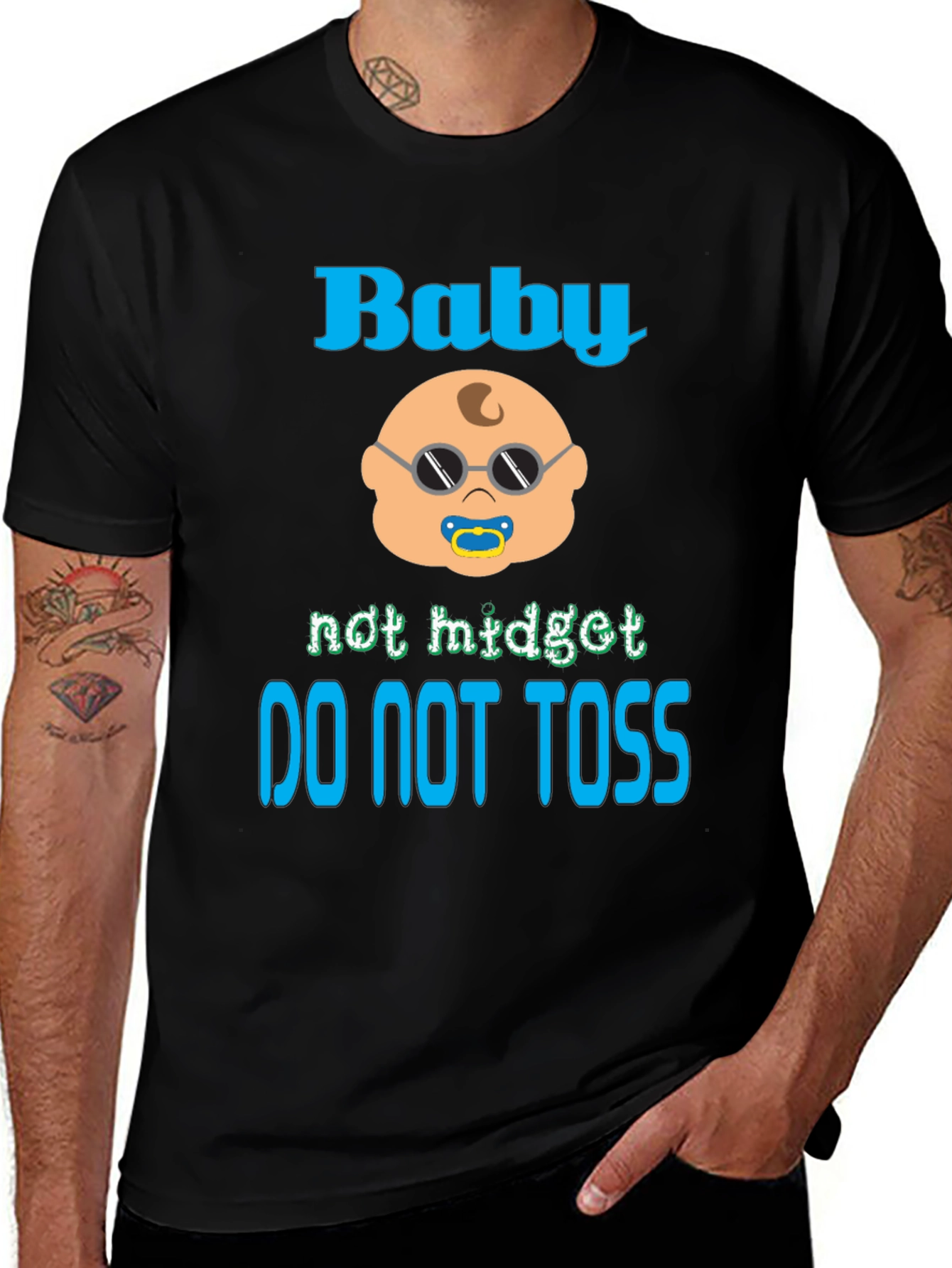 Variant 26 of Baby Not Midget Toss T-Shirt 
