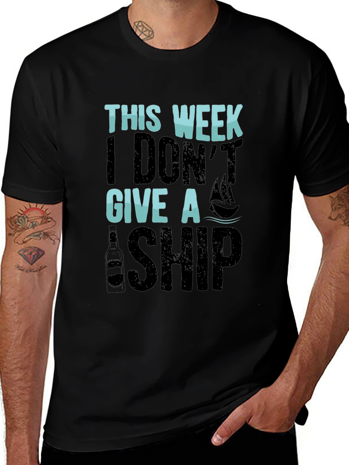 Variant 7 of Funny "This Week I Don't Give A Ship" Graphic T-Shirt
