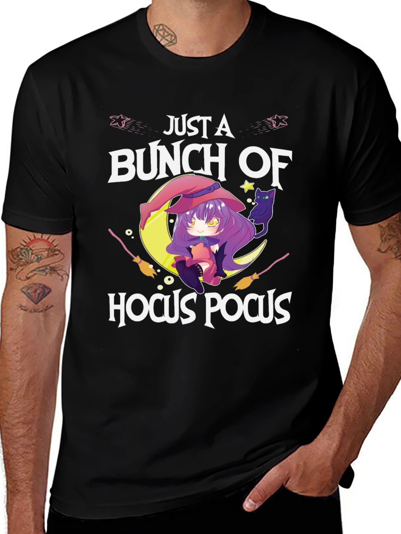 Variant 8 of Just a Bunch of Hocus Pocus Anime Witch T-Shirt