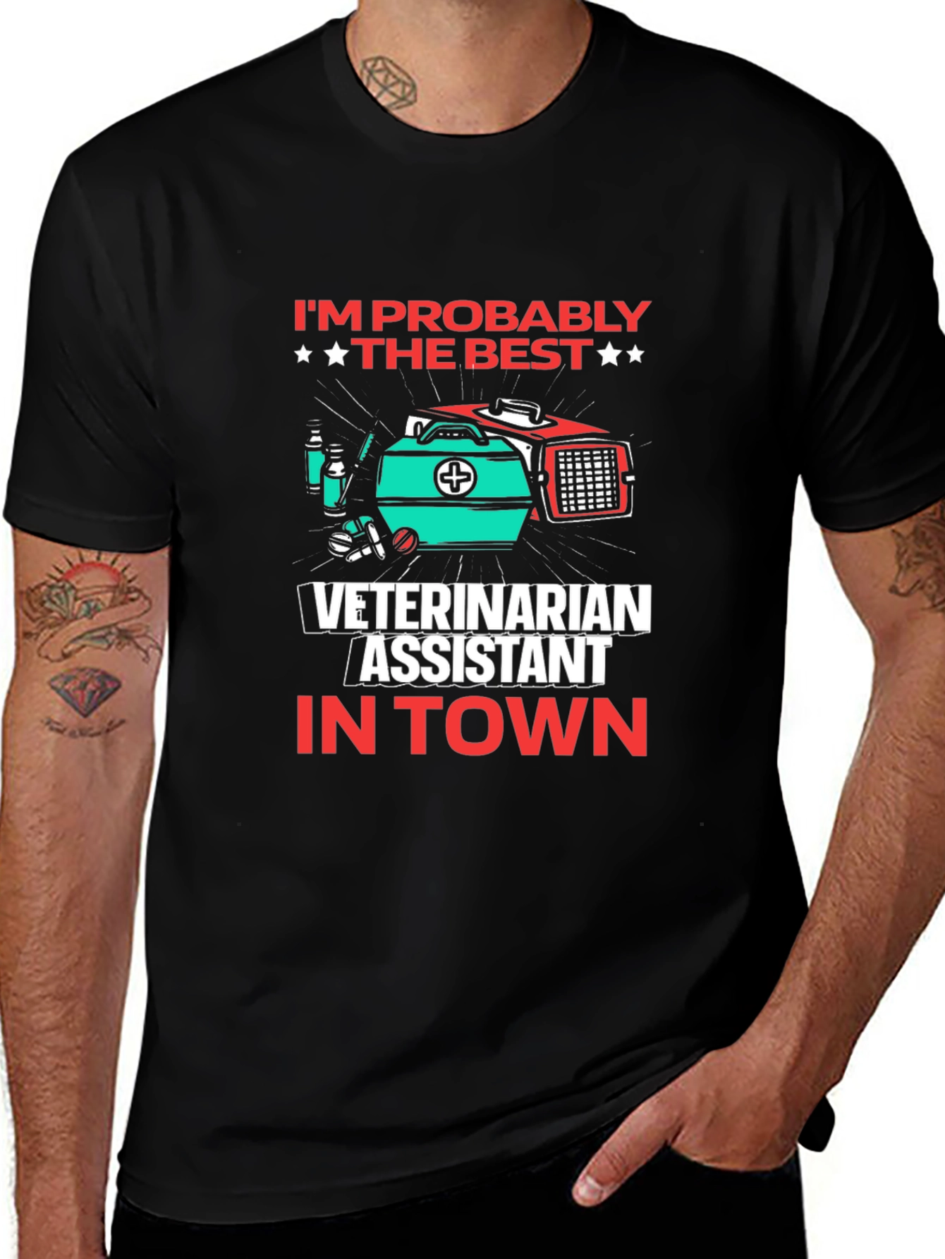 Variant 22 of Veterinarian Assistant T-Shirt - Best in Town!