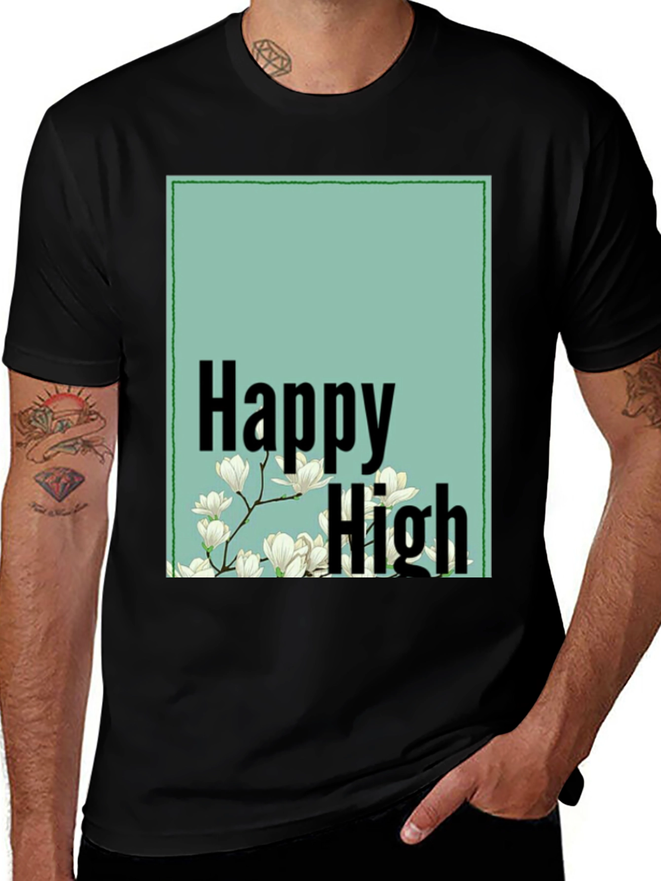 Happy High Floral Graphic Tee