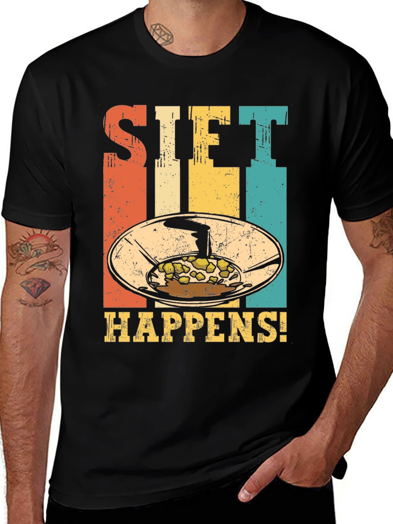 Variant 11 of Sift Happens Retro Style Tee