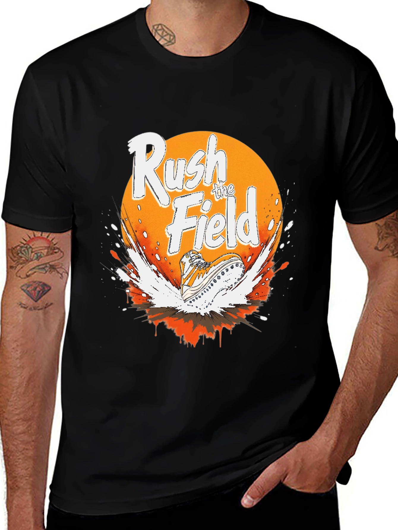 Variant 13 of Rush the Field Graphic Tee - Sporty Style