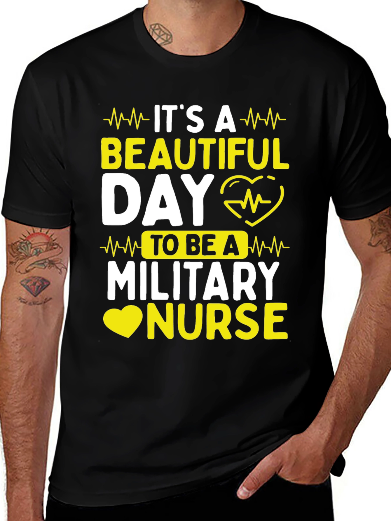 Variant 29 of It's a Beautiful Day Military Nurse T-Shirt