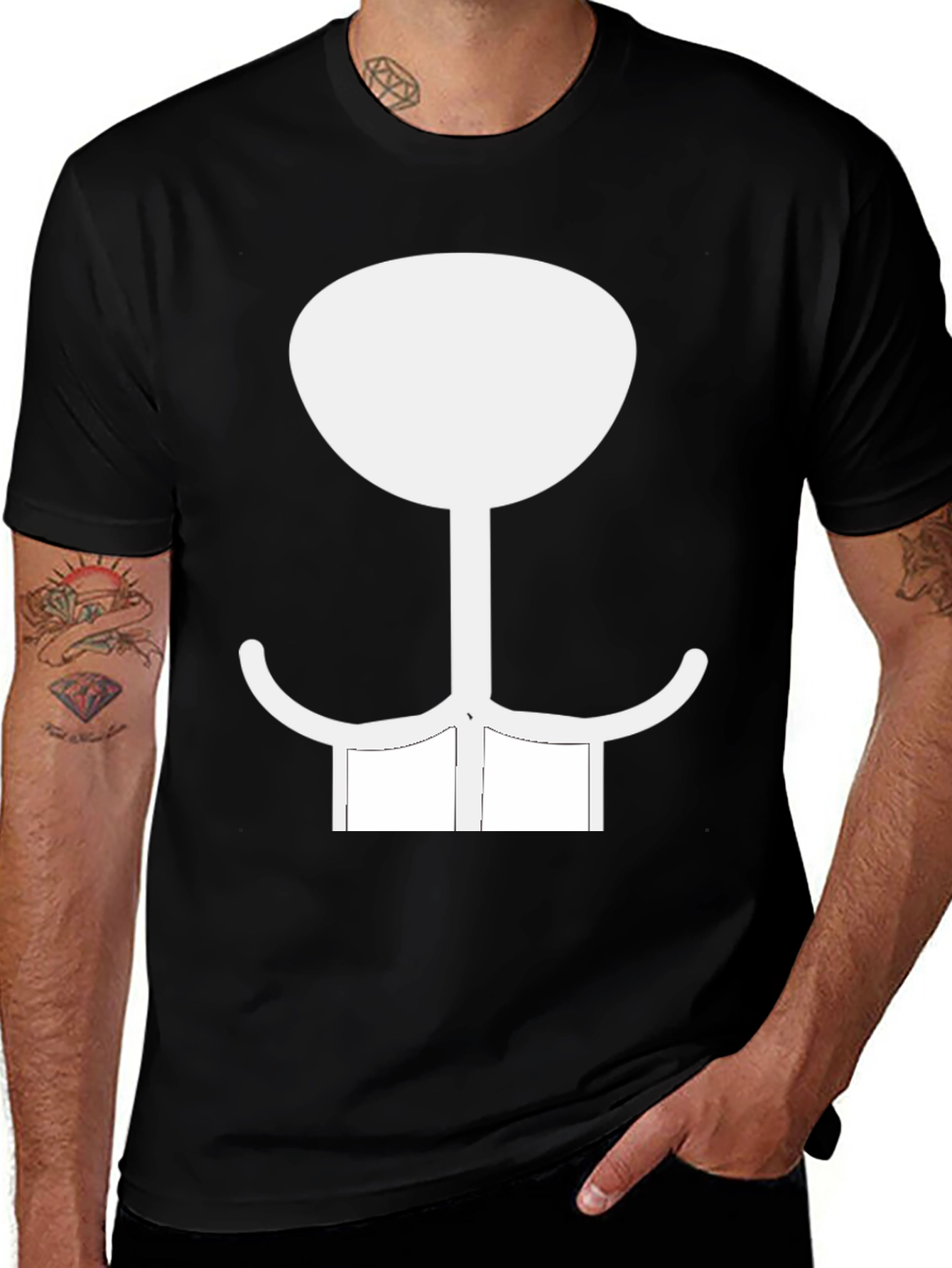 Variant 20 of Abstract Graphic Black T-Shirt