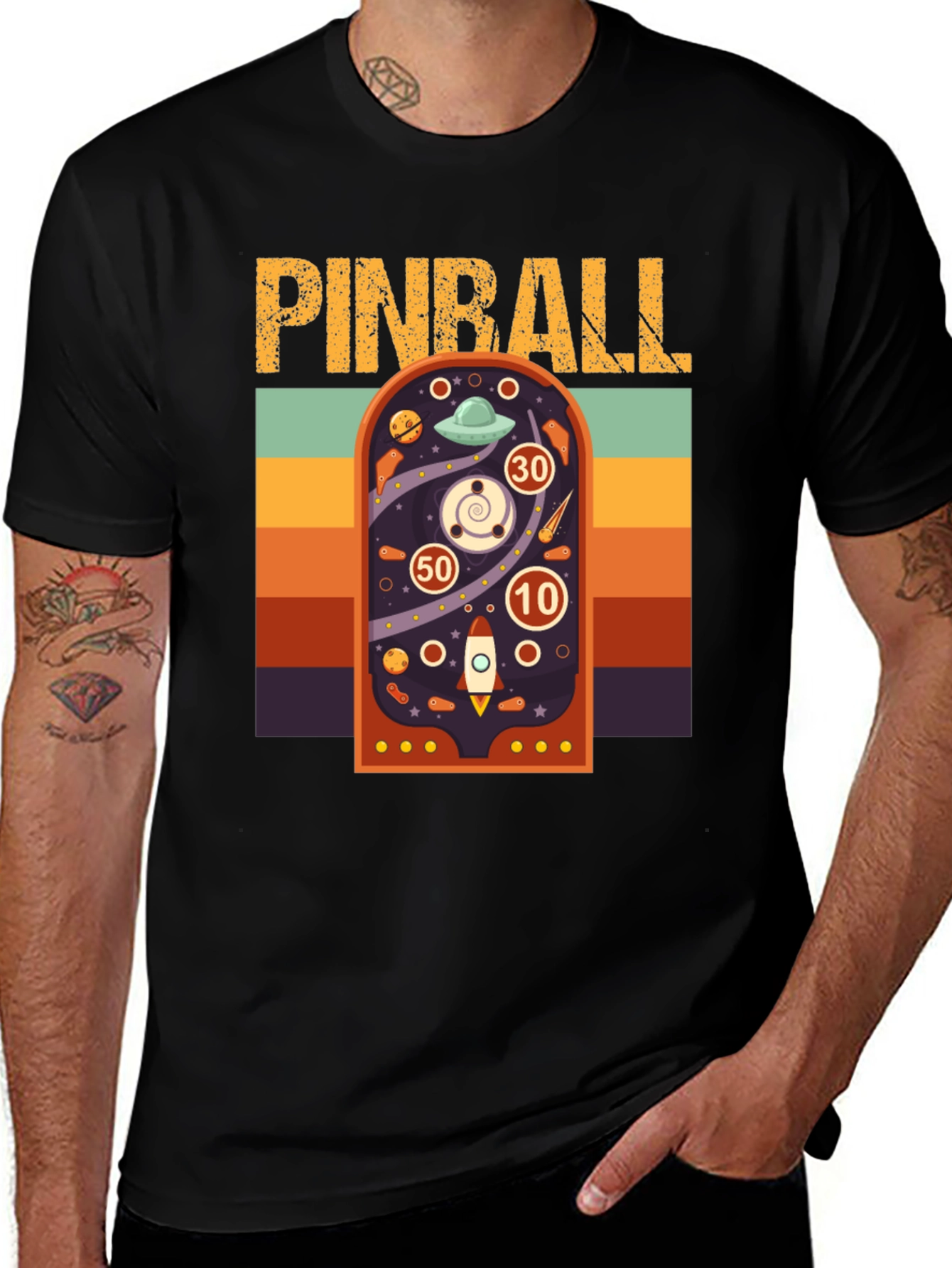 Variant 24 of Retro Pinball Graphic Tee