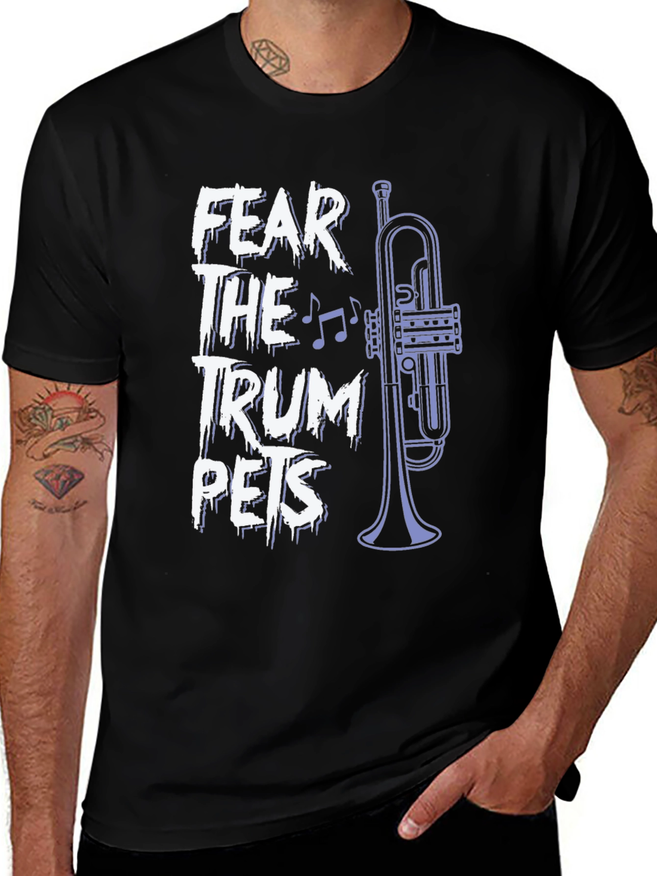 Variant 18 of Fear the Trumpets Graphic Tee - Band Humor
