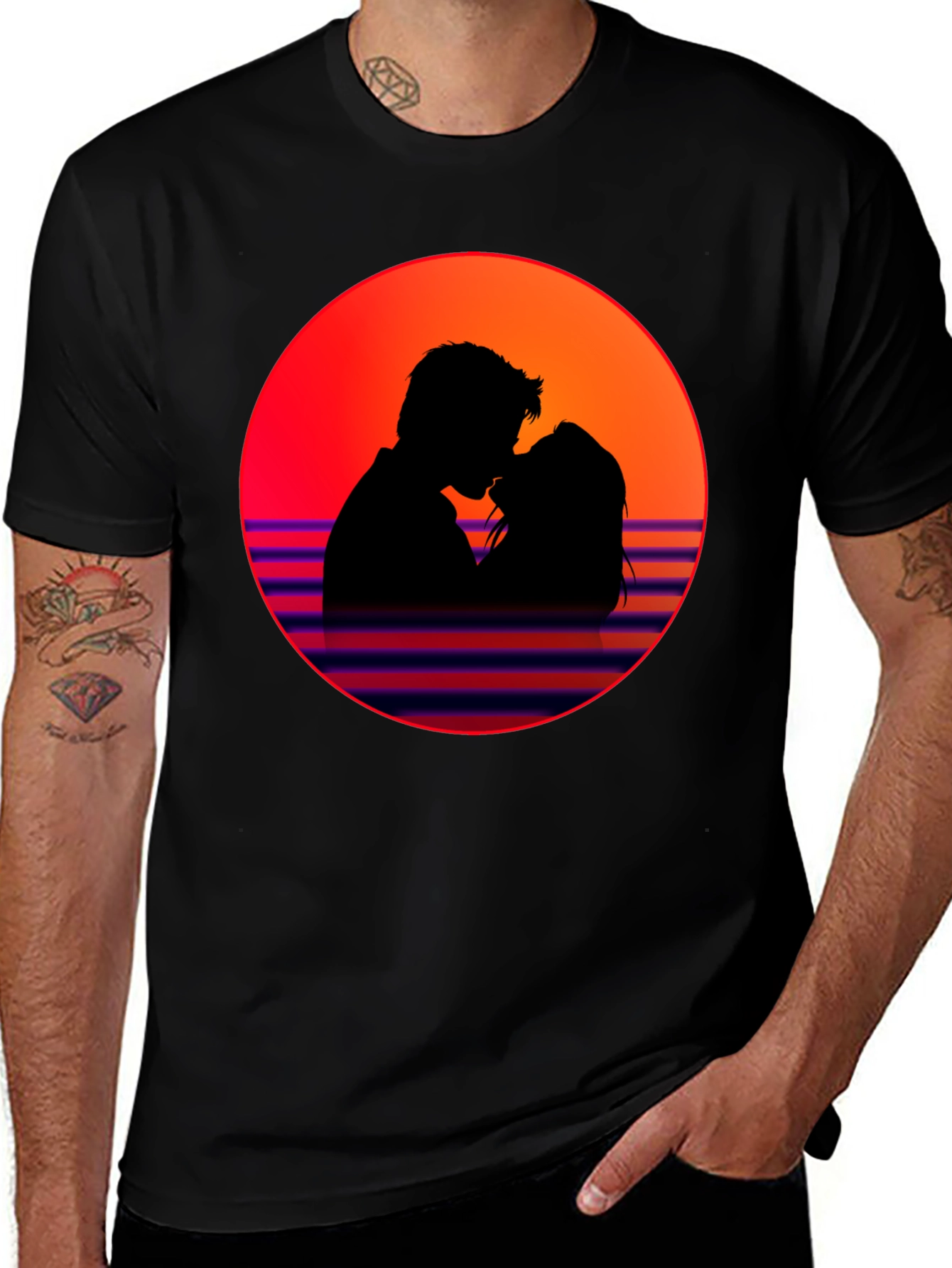 Variant 24 of Romantic Retro Silhouette T-Shirt