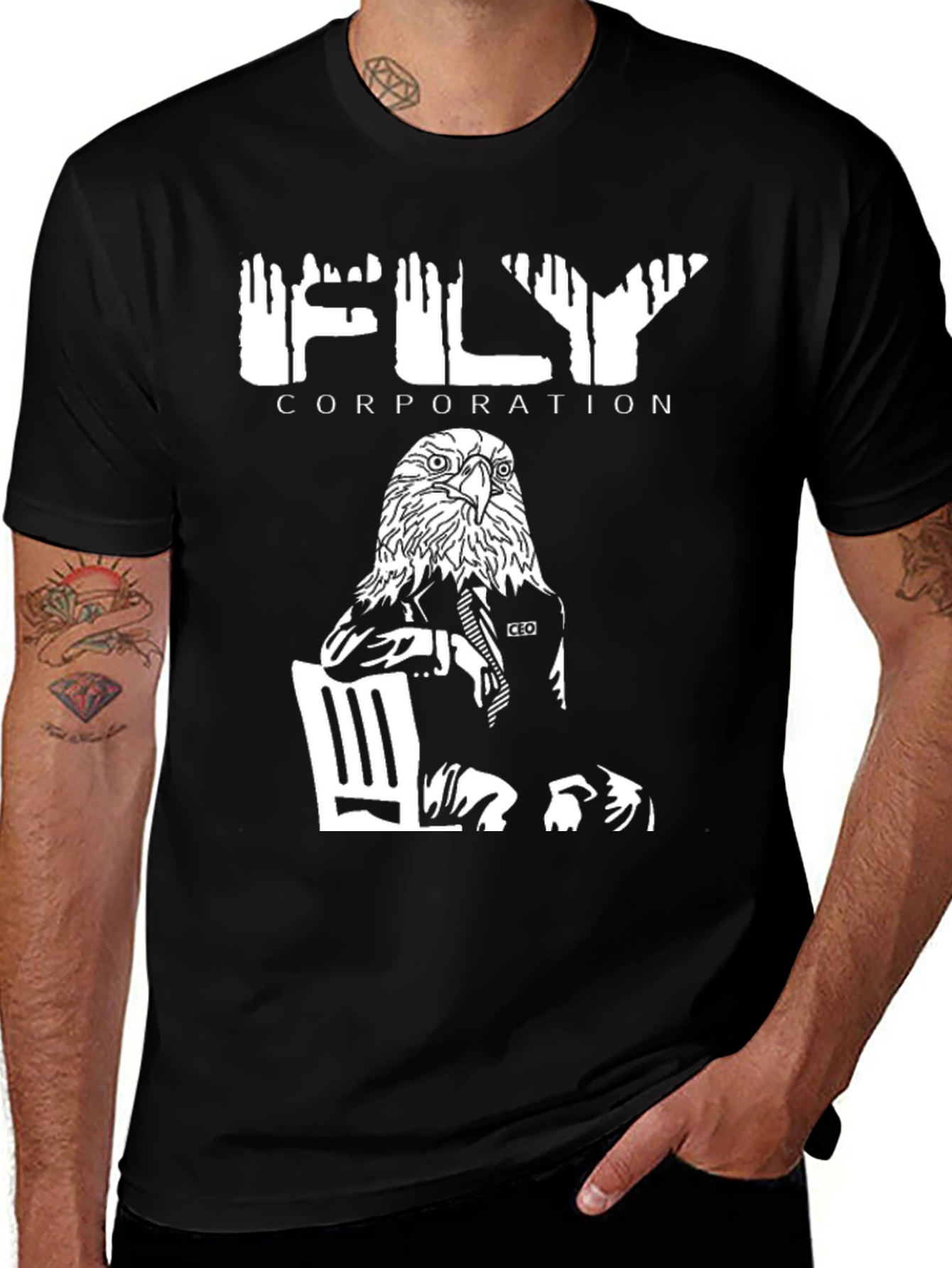 Variant 5 of Fly Corporation T-Shirt - Eagle CEO Design