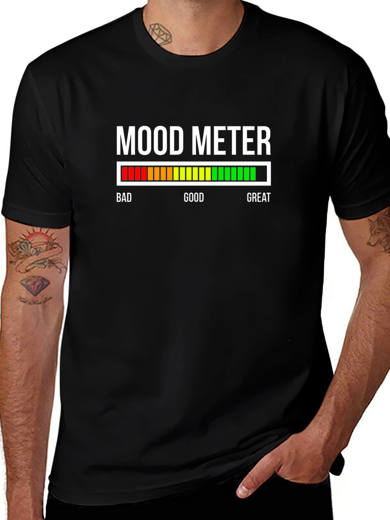 Variant 12 of Mood Meter Graphic Tee - Funny T-Shirt