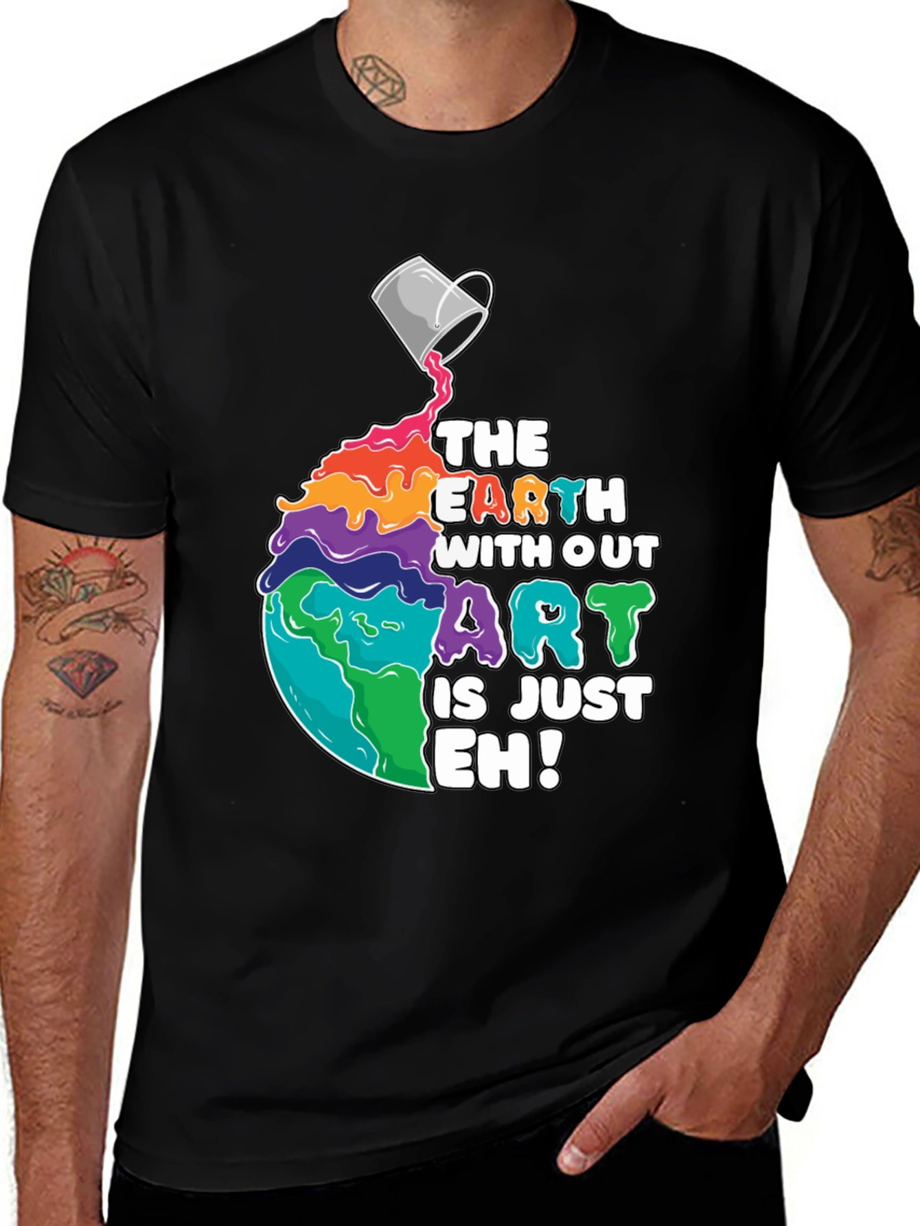 Variant 13 of Art Lover T-Shirt: Earth Without Art